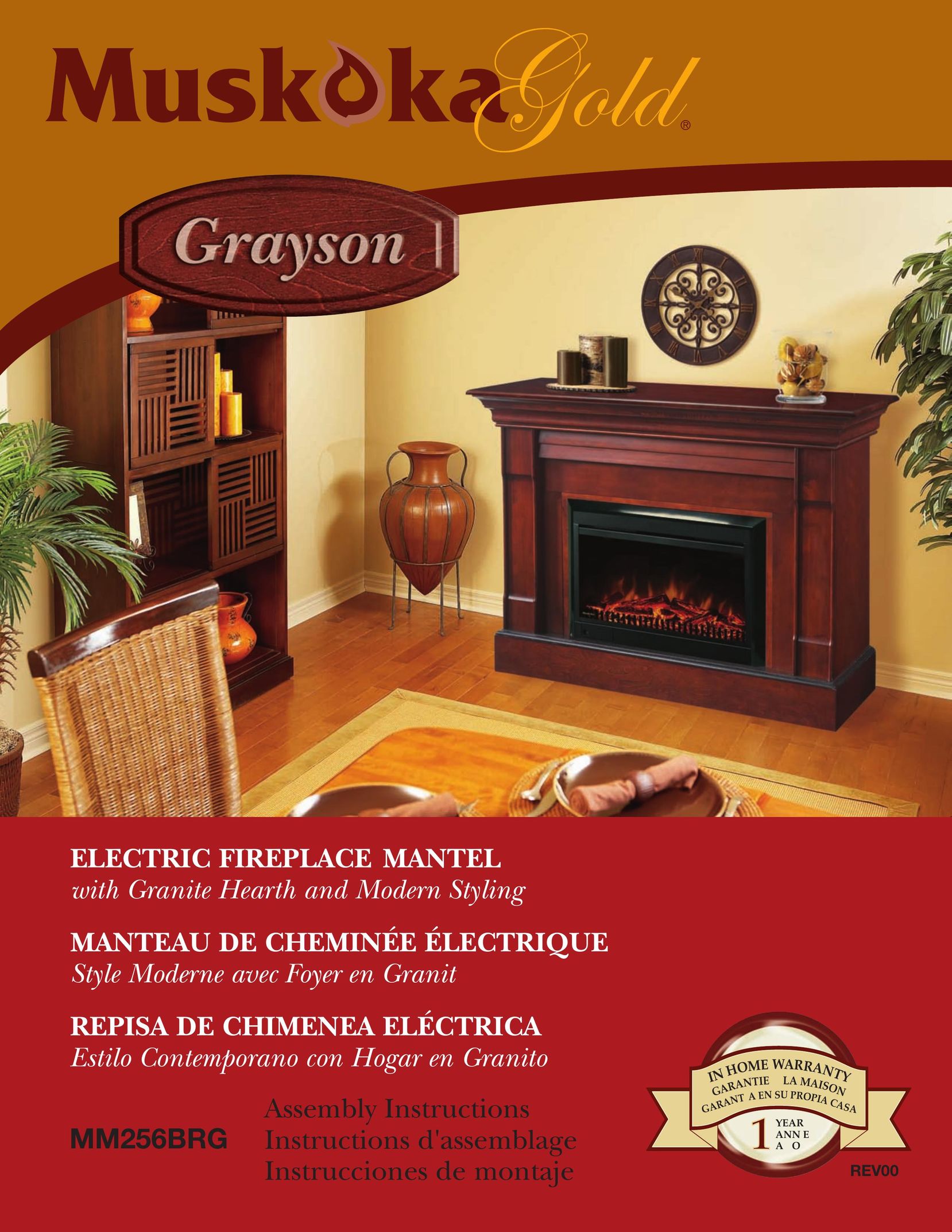 Greenway Home Products MM256BRG Indoor Fireplace User Manual