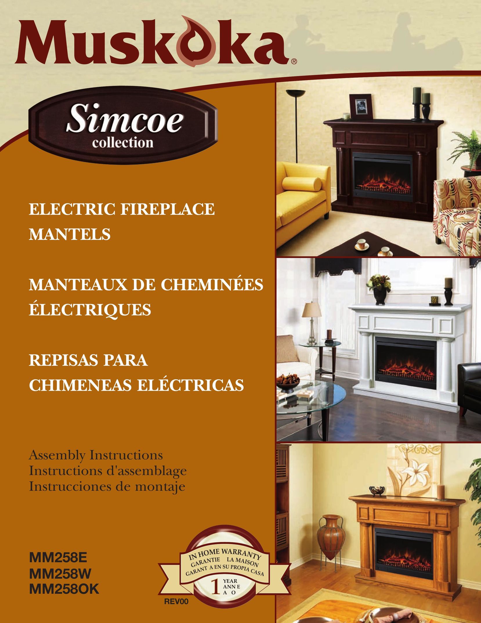 Greenway Home Products MM258E Indoor Fireplace User Manual