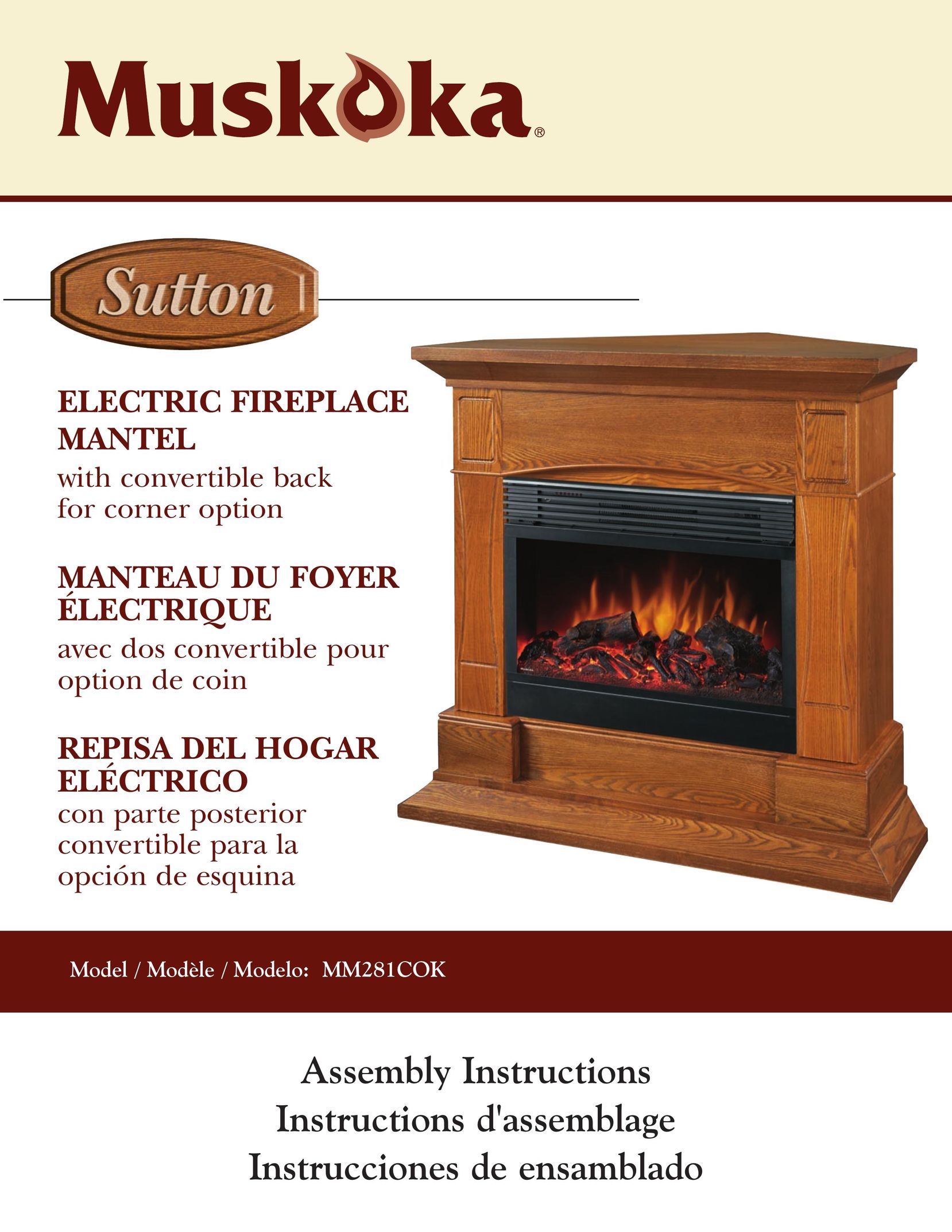 Greenway Home Products MM281COK Indoor Fireplace User Manual