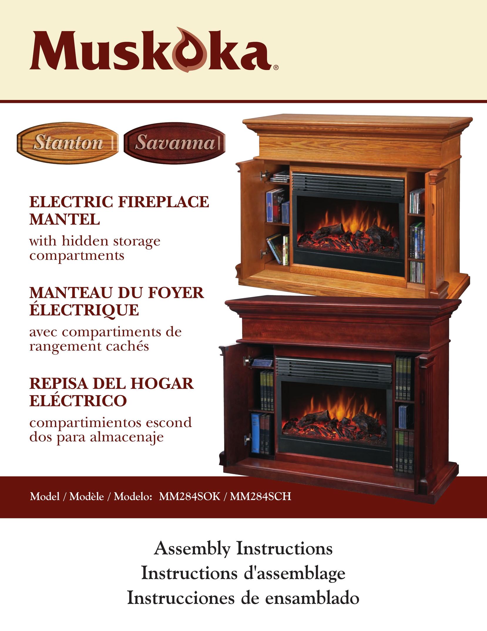 Greenway Home Products MM284SCH Indoor Fireplace User Manual