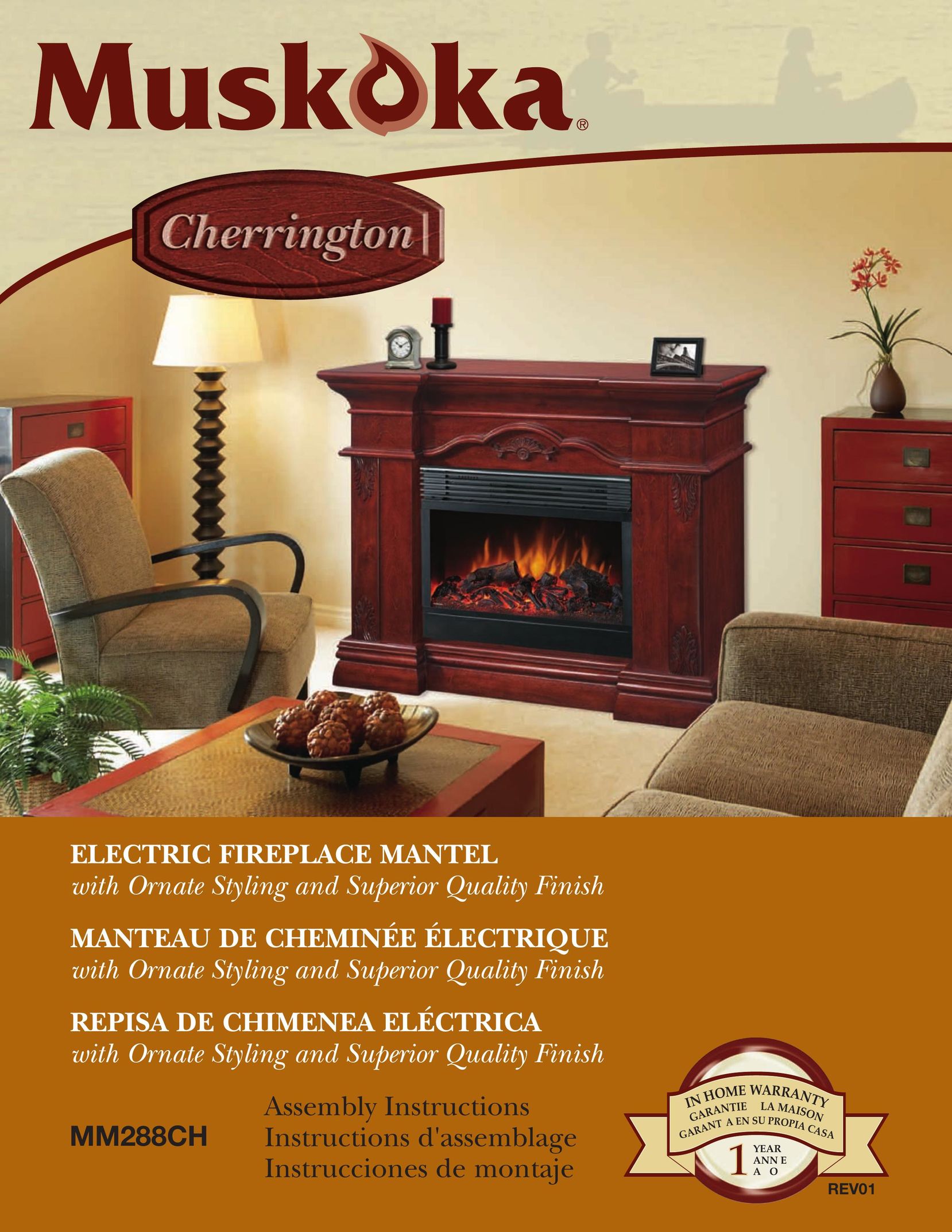 Greenway Home Products MM288CH Indoor Fireplace User Manual