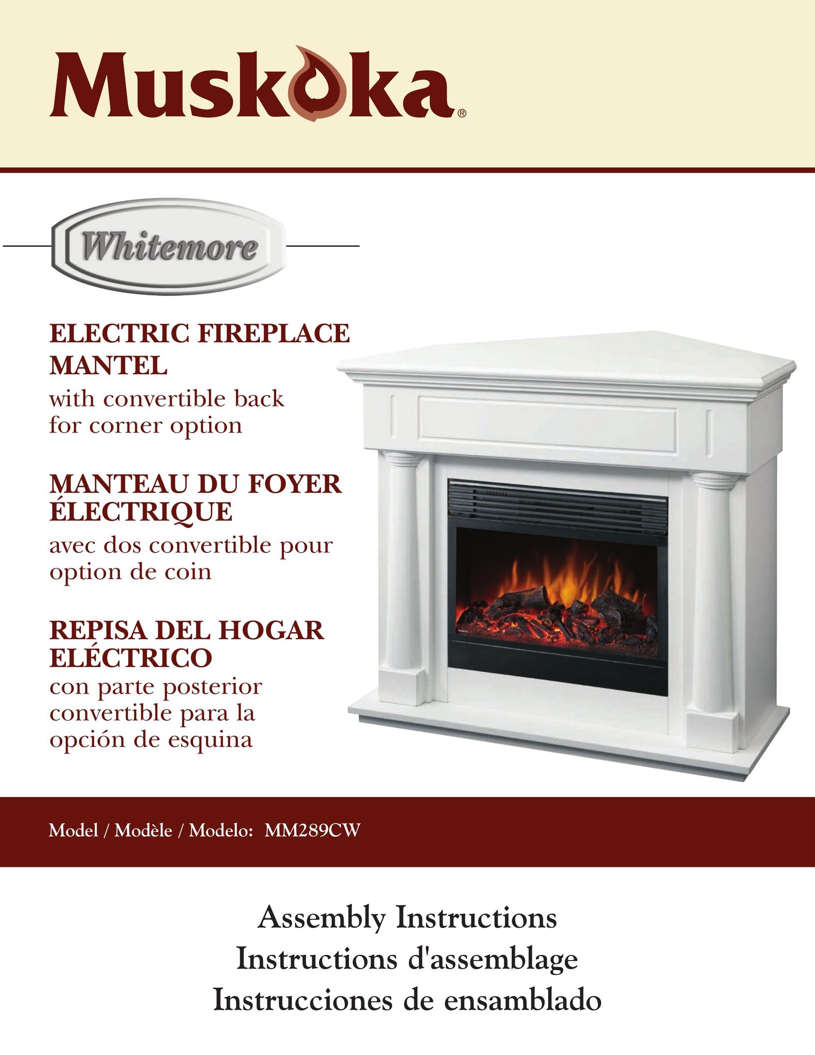 Greenway Home Products MM289CW Indoor Fireplace User Manual