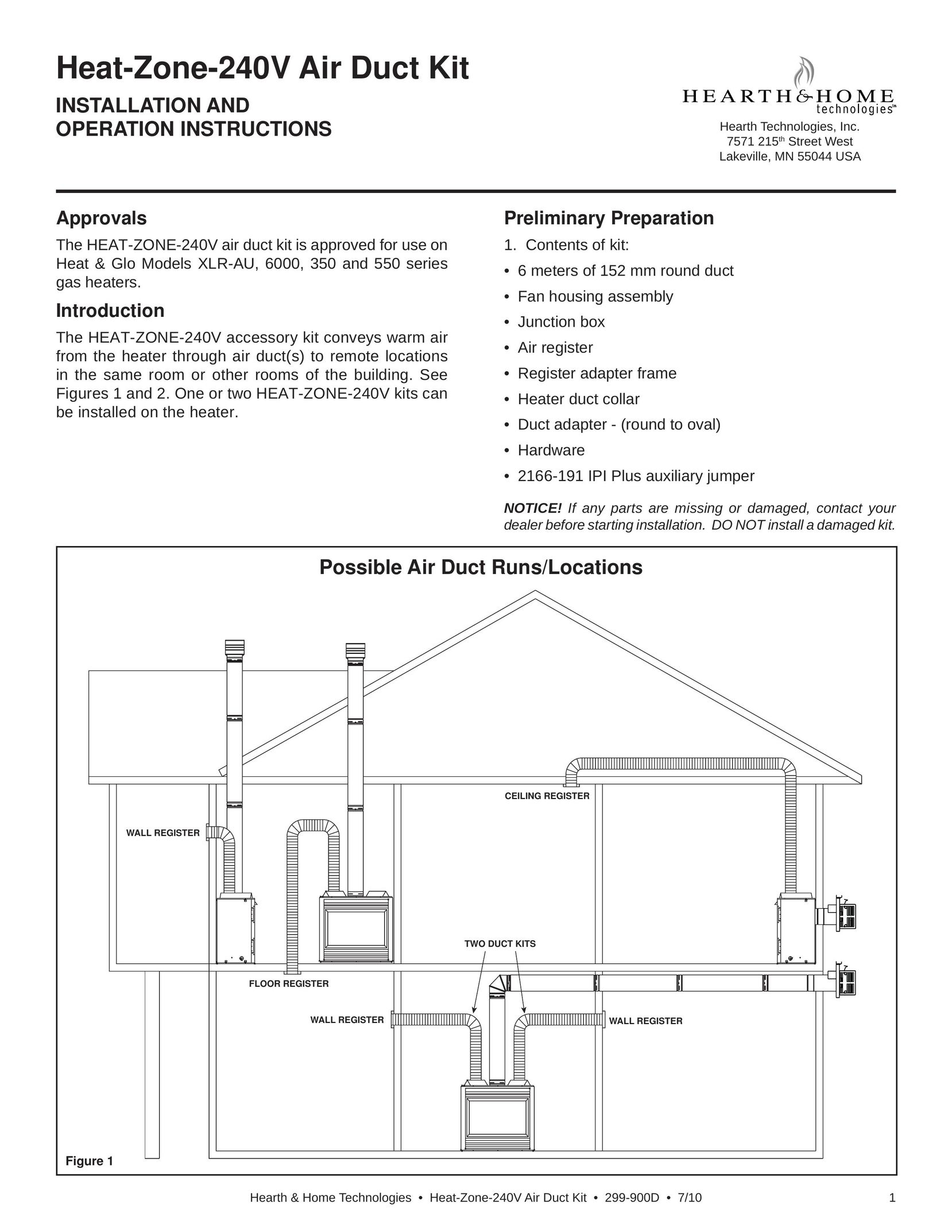 Hearth and Home Technologies 299-900D Indoor Fireplace User Manual