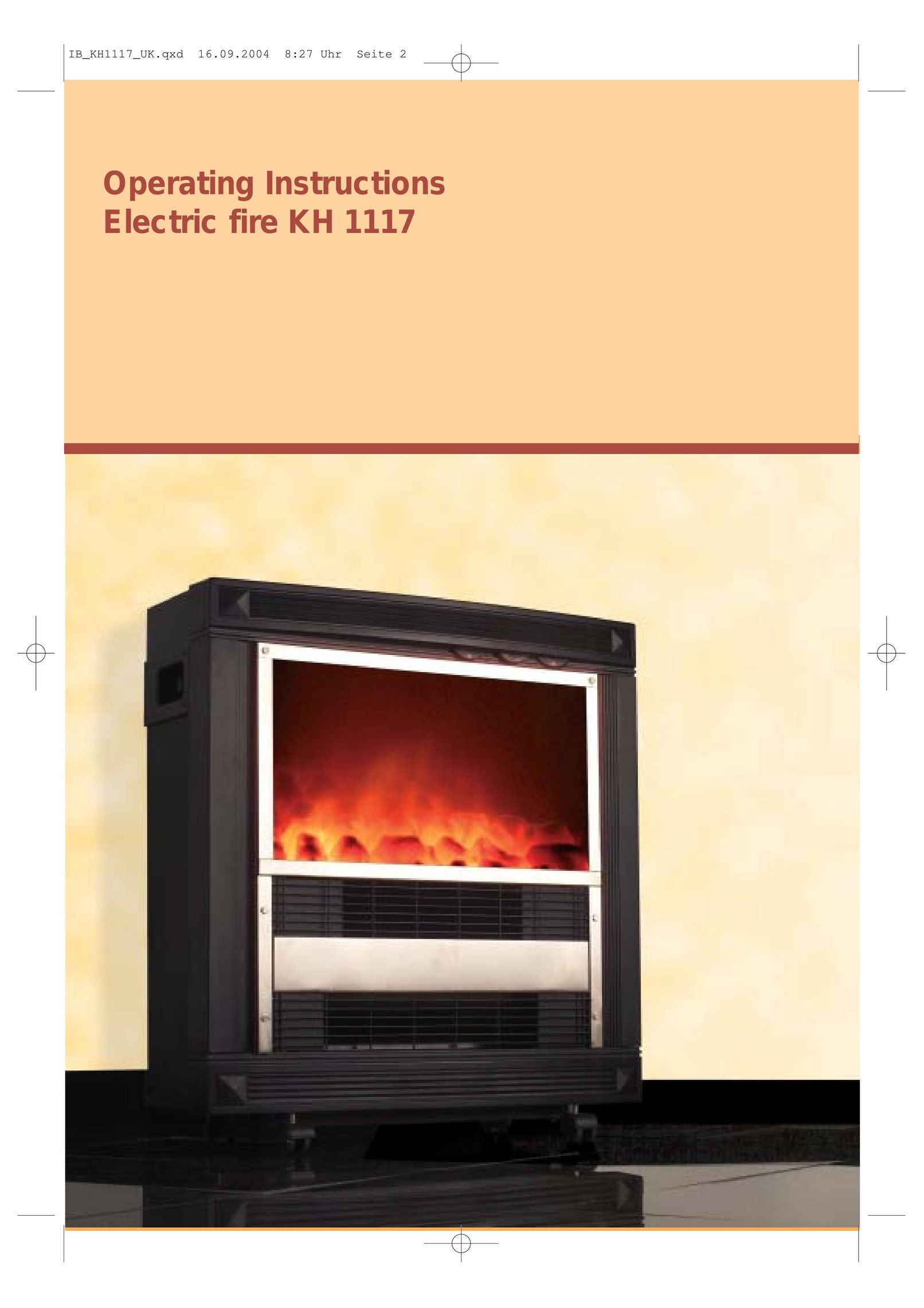 Kompernass KH 1117 Indoor Fireplace User Manual