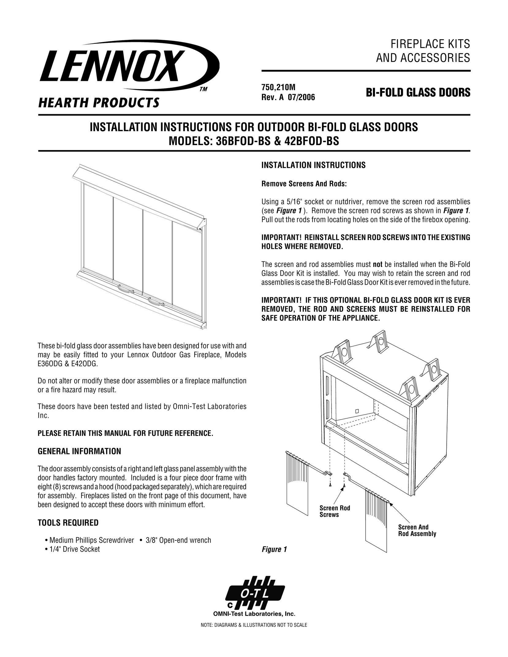 Lennox Hearth 42BFOD-BS Indoor Fireplace User Manual