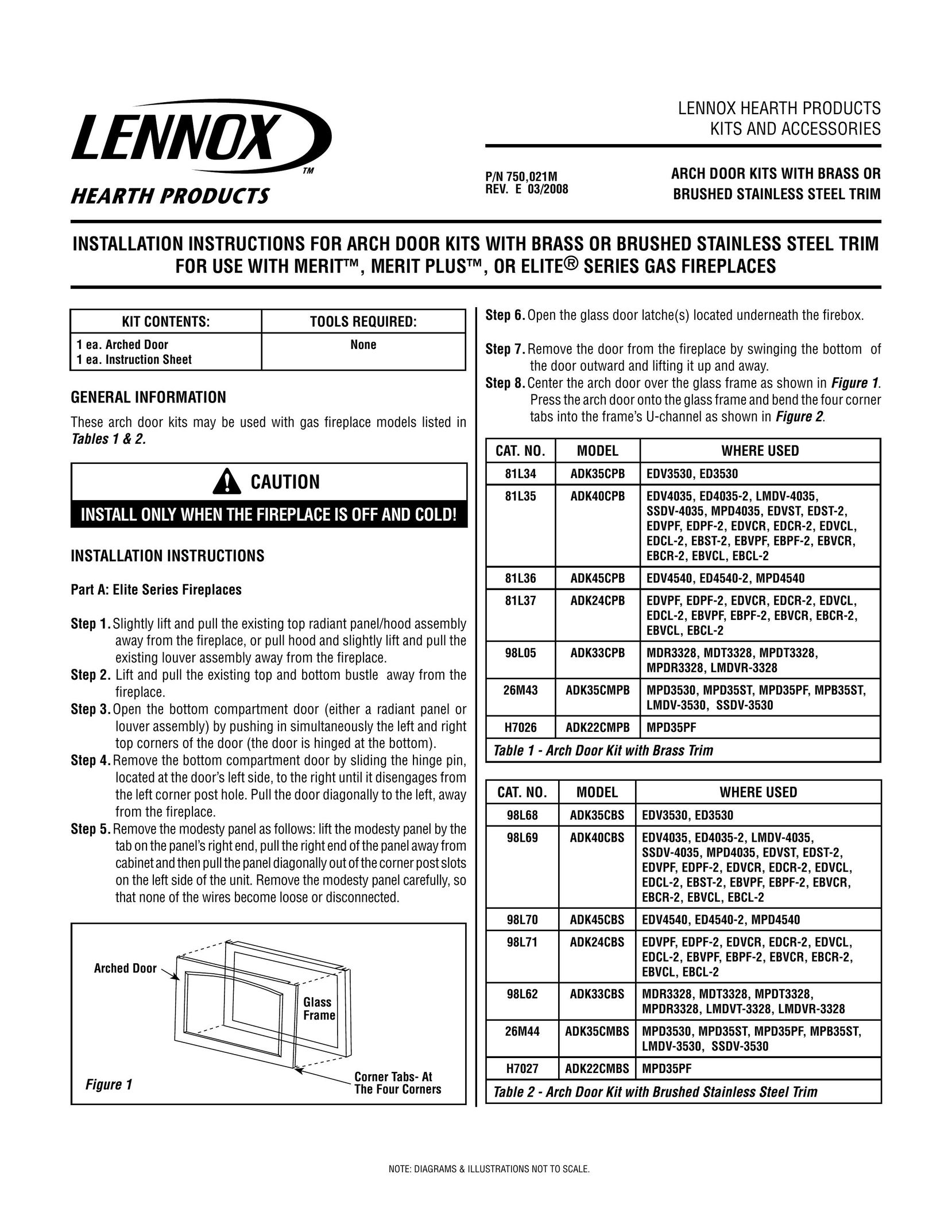 Lennox Hearth ADK40CBS Indoor Fireplace User Manual