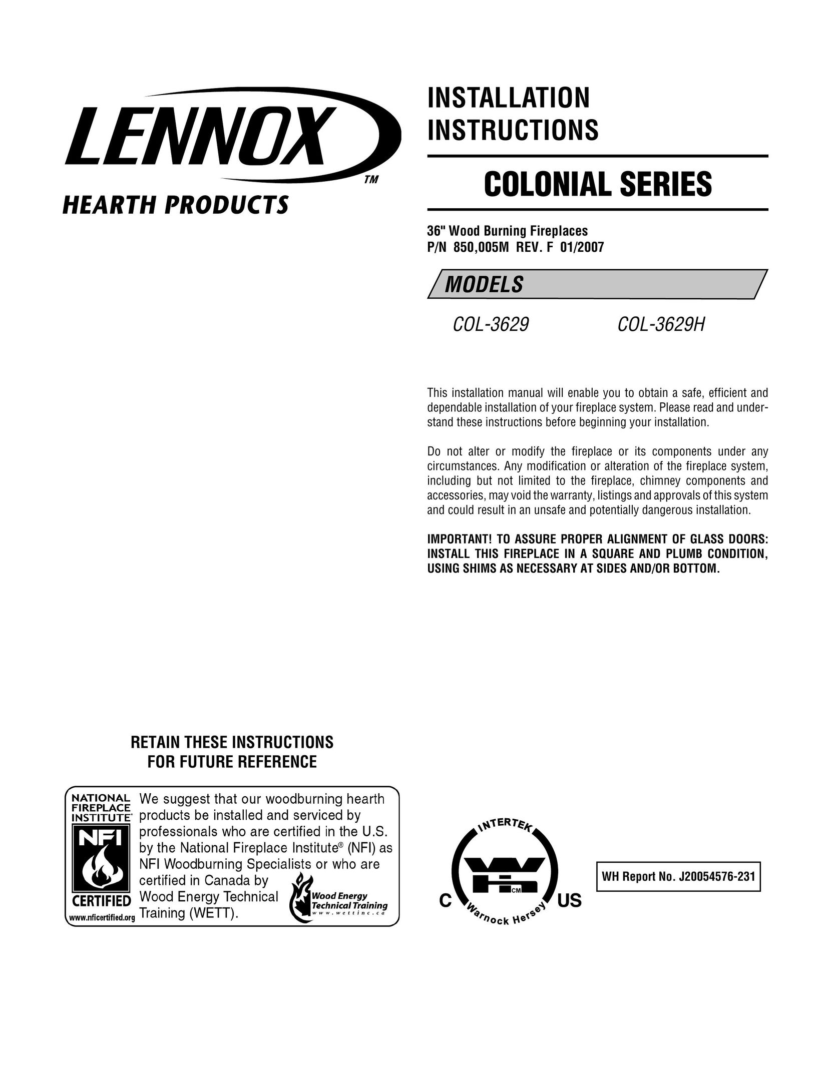 Linksys COL-3629 Indoor Fireplace User Manual