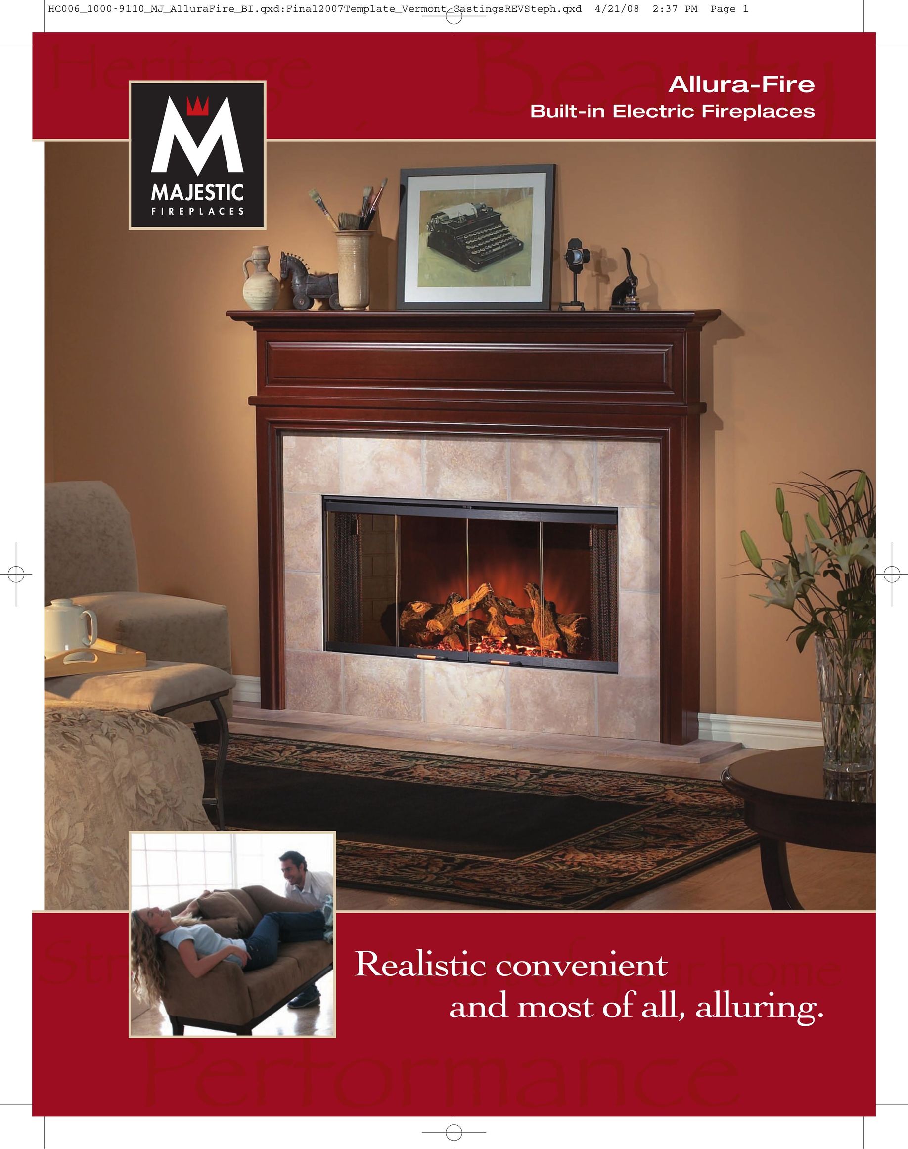 Majestic BREF36 Indoor Fireplace User Manual