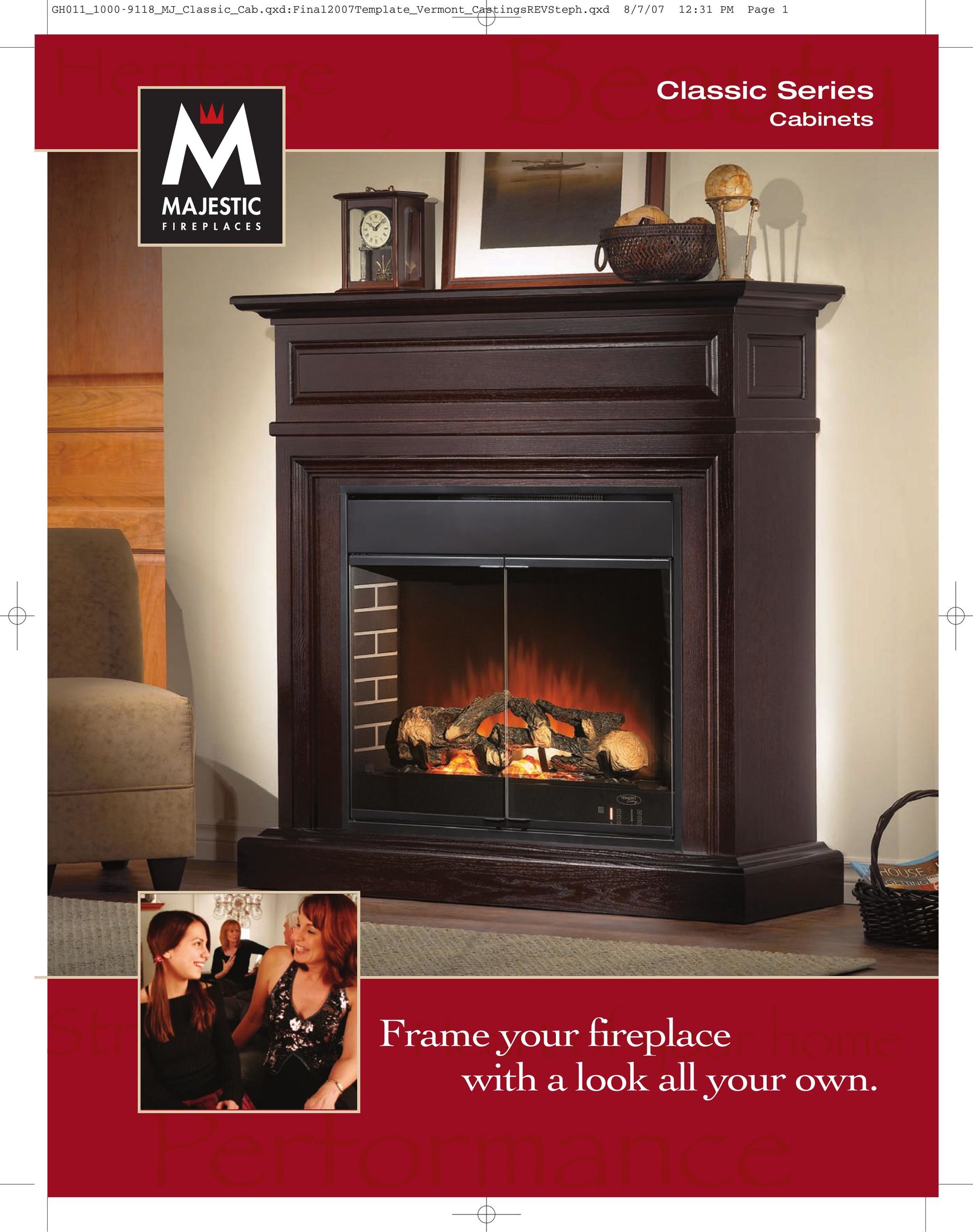 Majestic Classic Series Indoor Fireplace User Manual