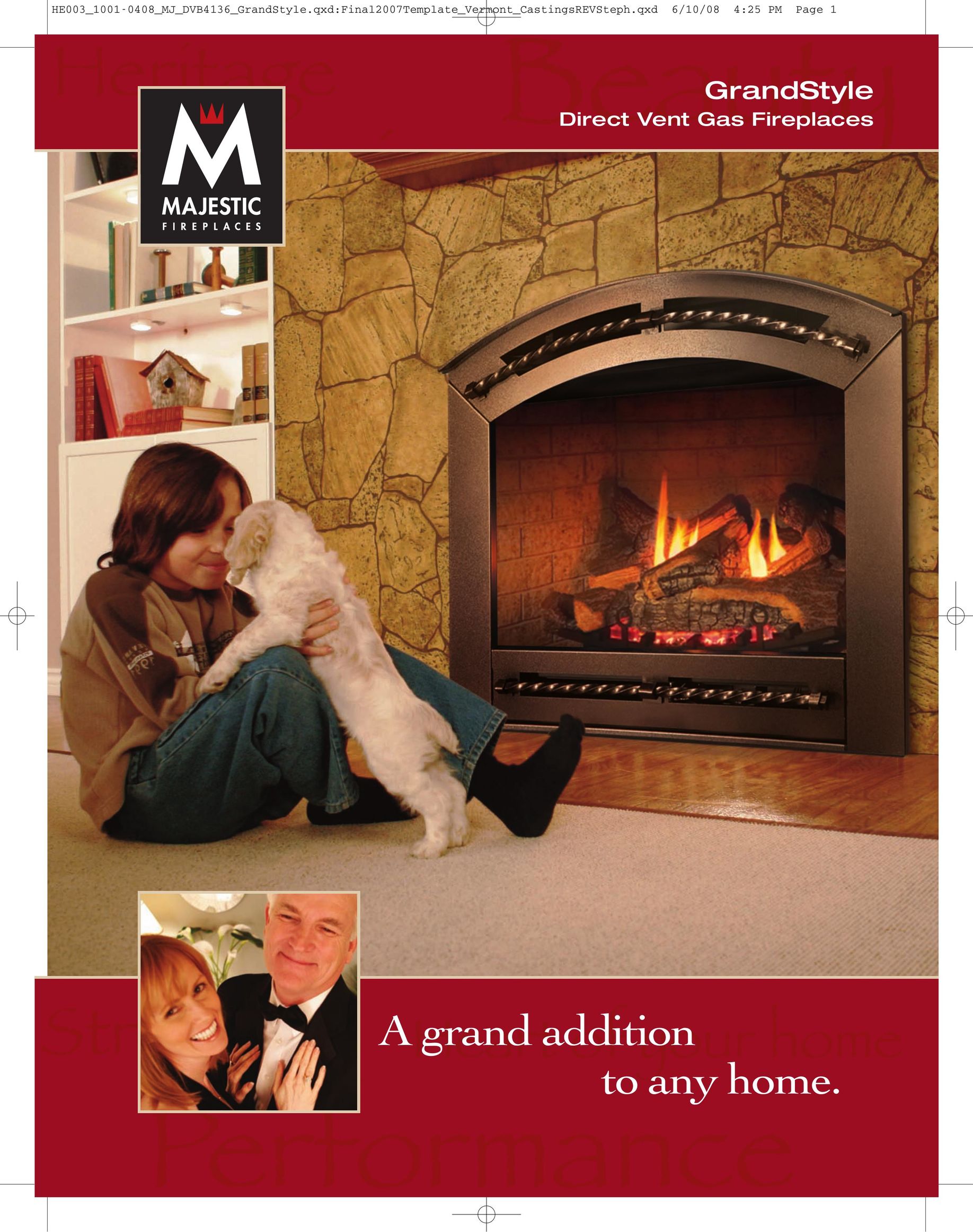 Majestic DV580 Indoor Fireplace User Manual