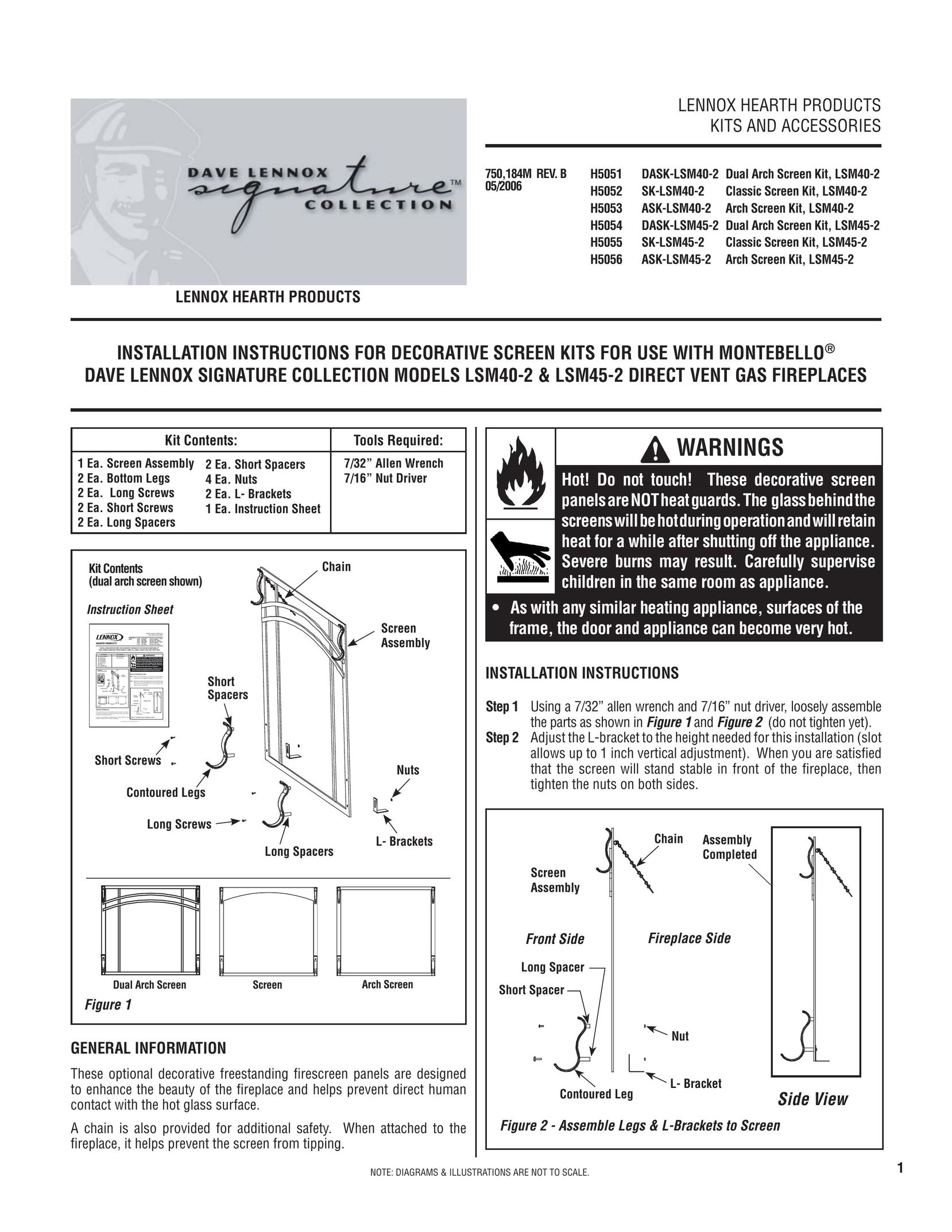 Matsushita LSM40-2 Indoor Fireplace User Manual