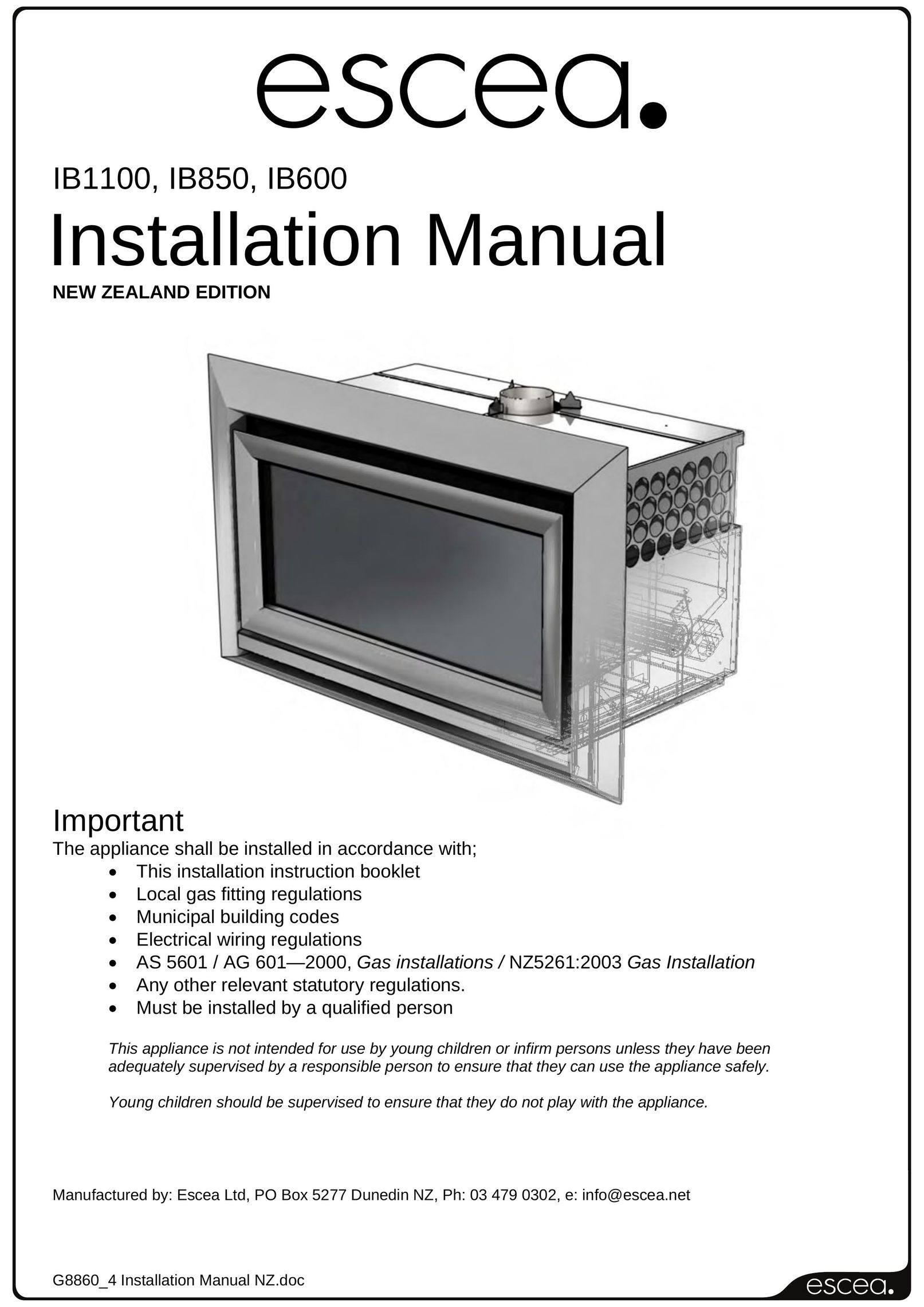 Sigma IB600 Indoor Fireplace User Manual