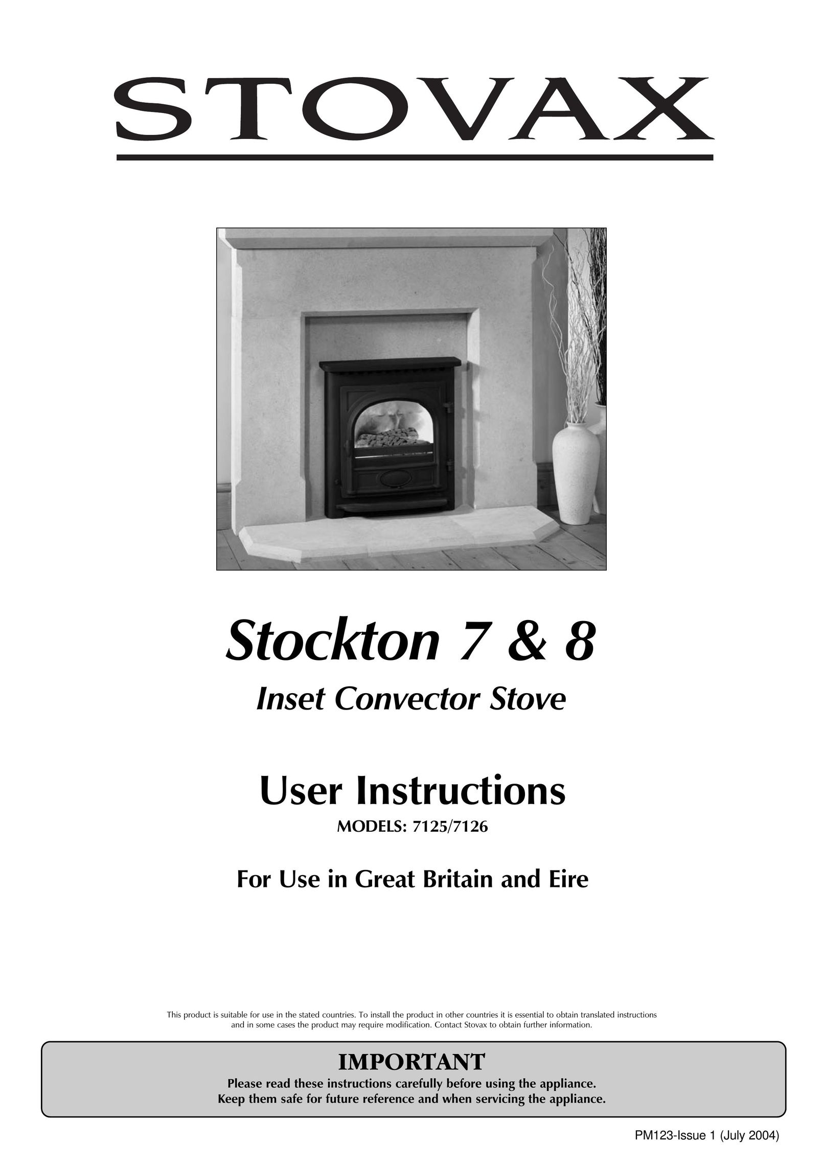 Stovax 7125 Indoor Fireplace User Manual