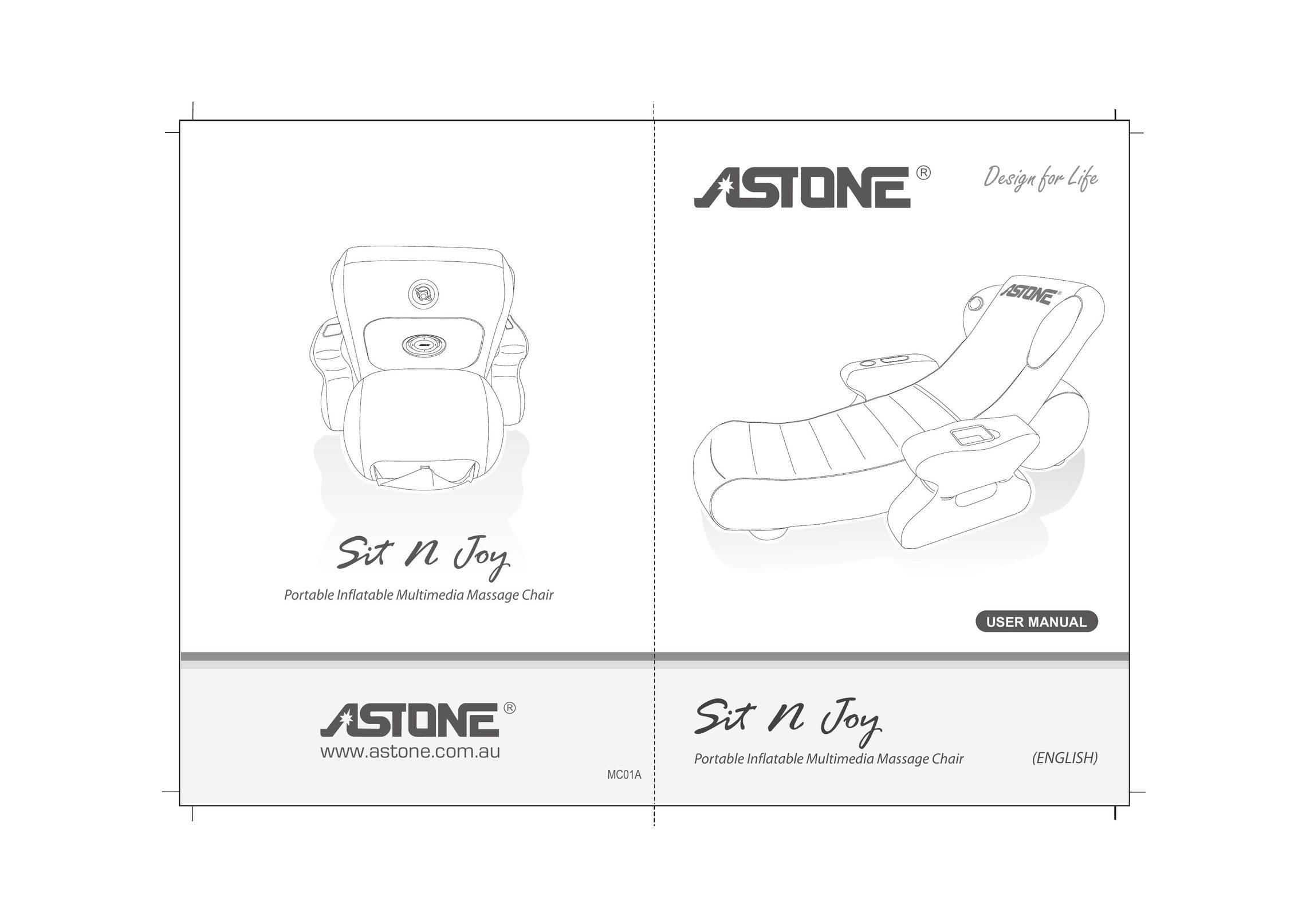 Astone Holdings Pty Portable Inflatable Multimedia Massage Chair Indoor Furnishings User Manual