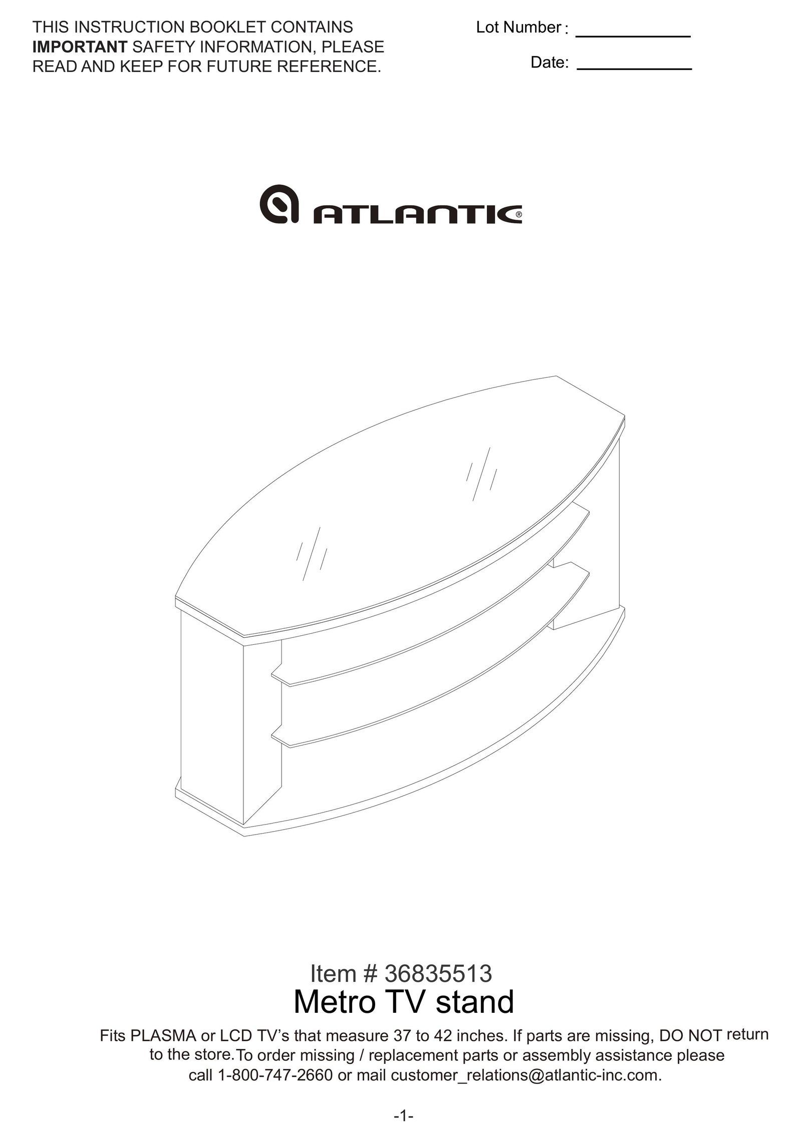 Atlantic 36835513 Indoor Furnishings User Manual