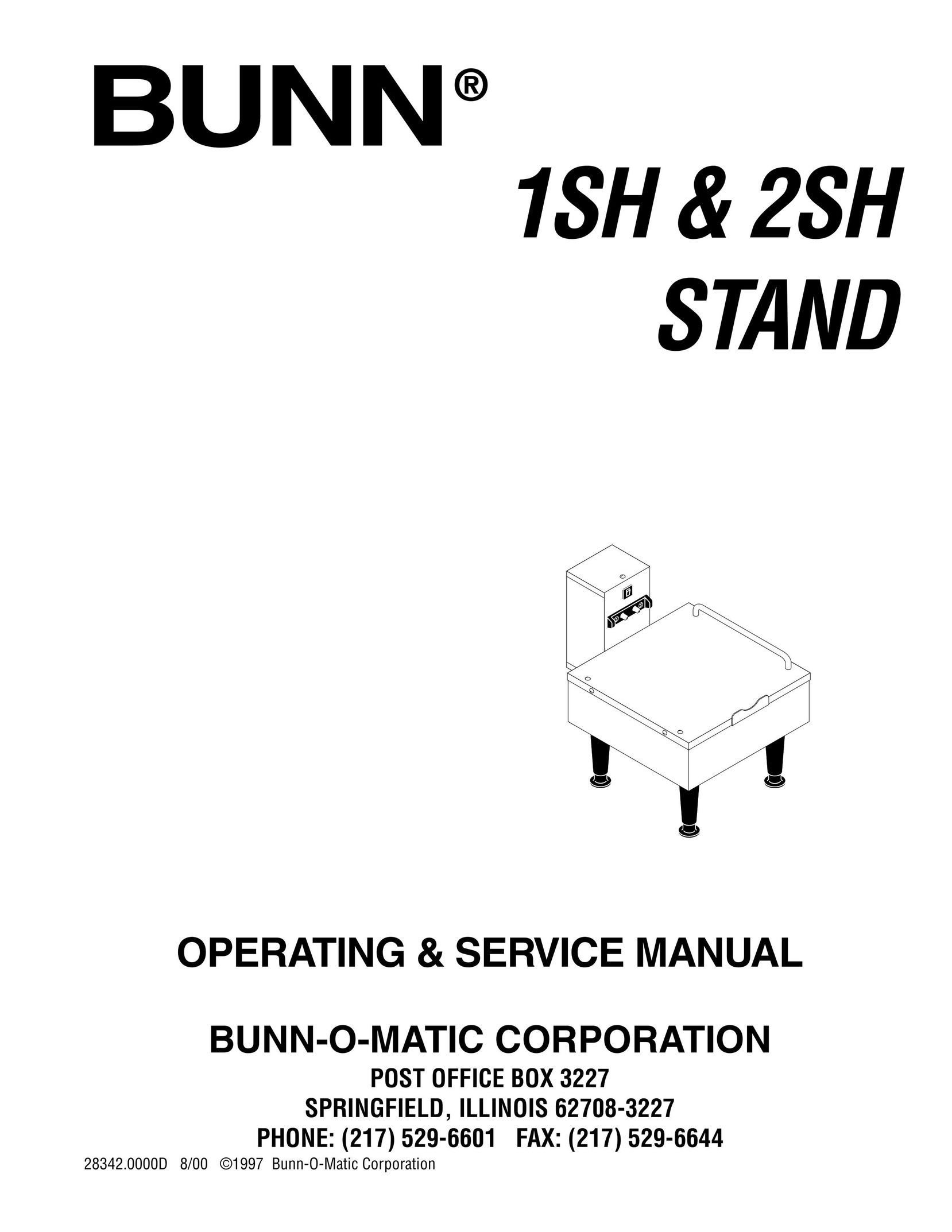 Bunn 2SH Indoor Furnishings User Manual