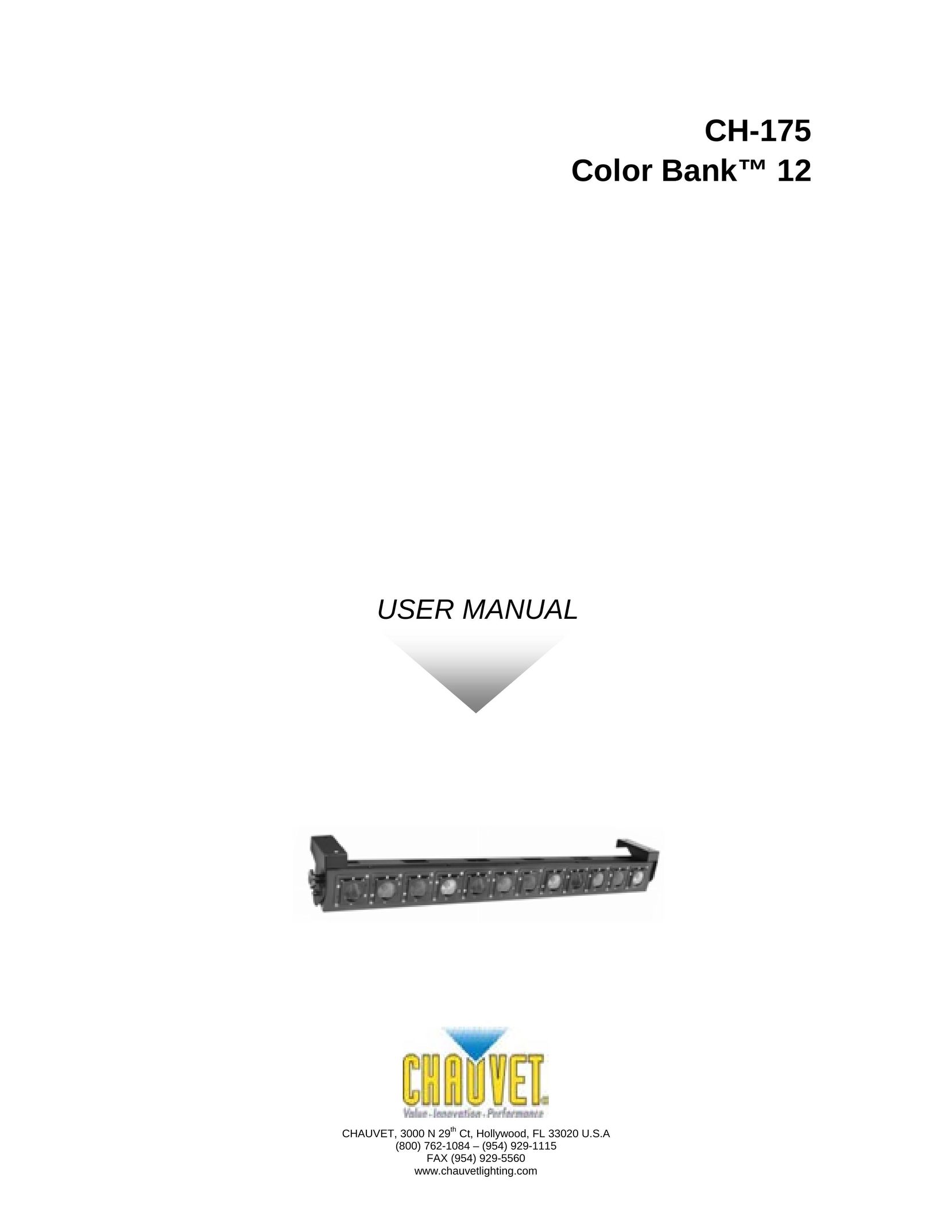 Chauvet CH-175 Indoor Furnishings User Manual