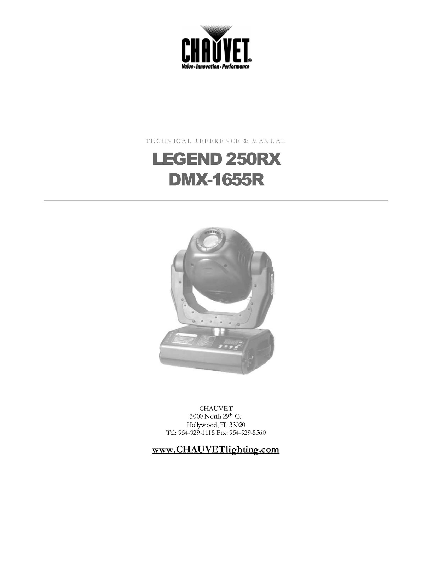 Chauvet LEGEND 250RX Indoor Furnishings User Manual