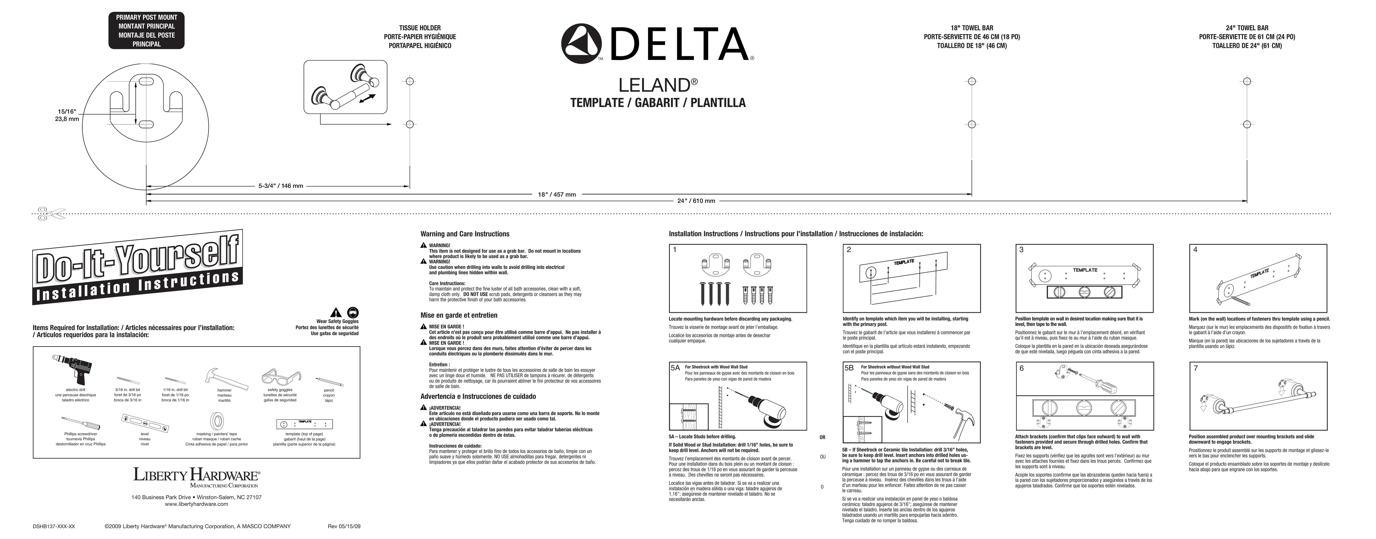 Delta 77818 Indoor Furnishings User Manual