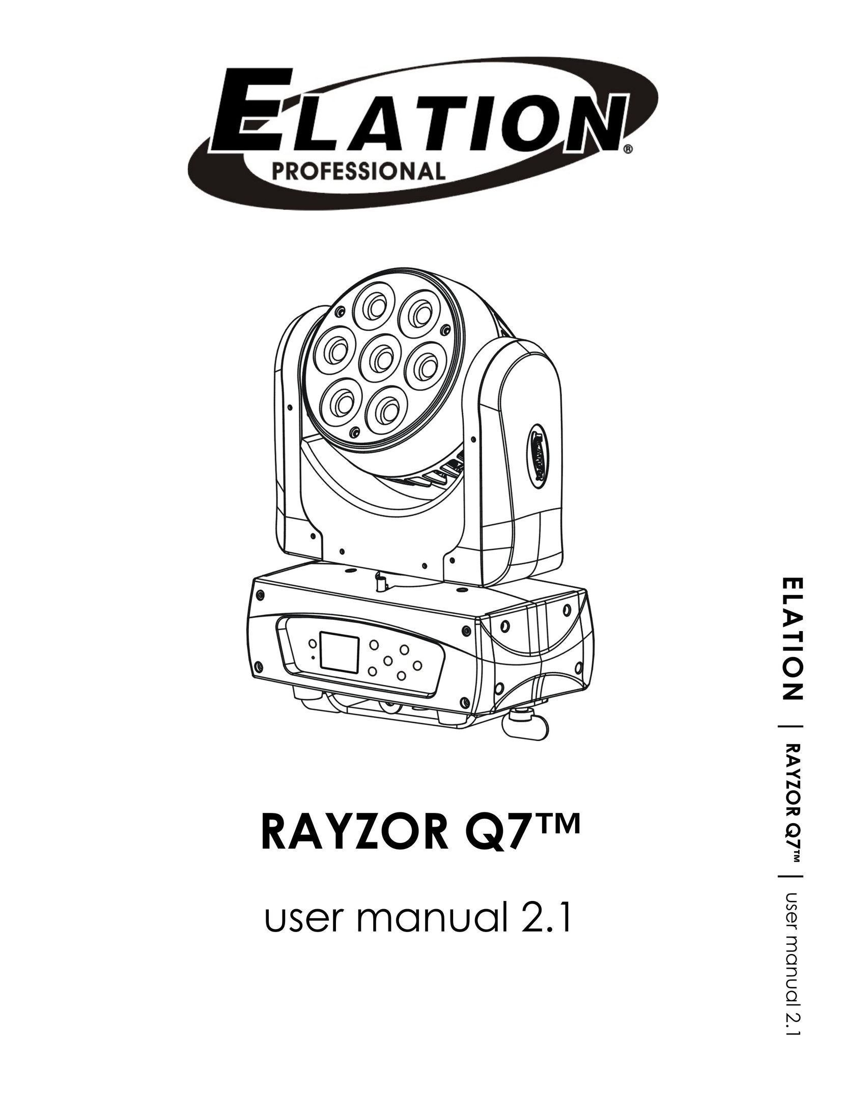 Elation Professional Rayzor Q7 Indoor Furnishings User Manual