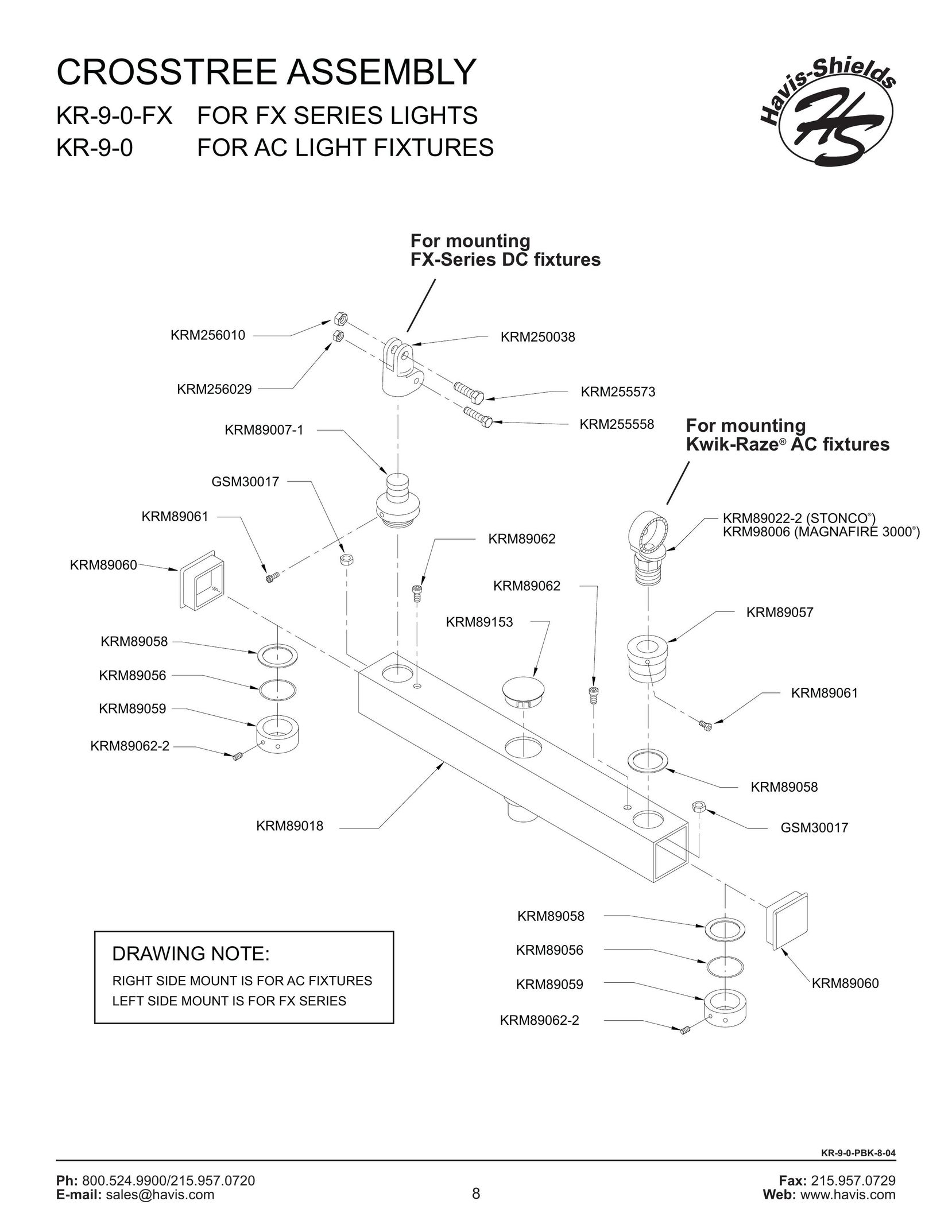 Havis-Shields KR-9-0-FX Indoor Furnishings User Manual