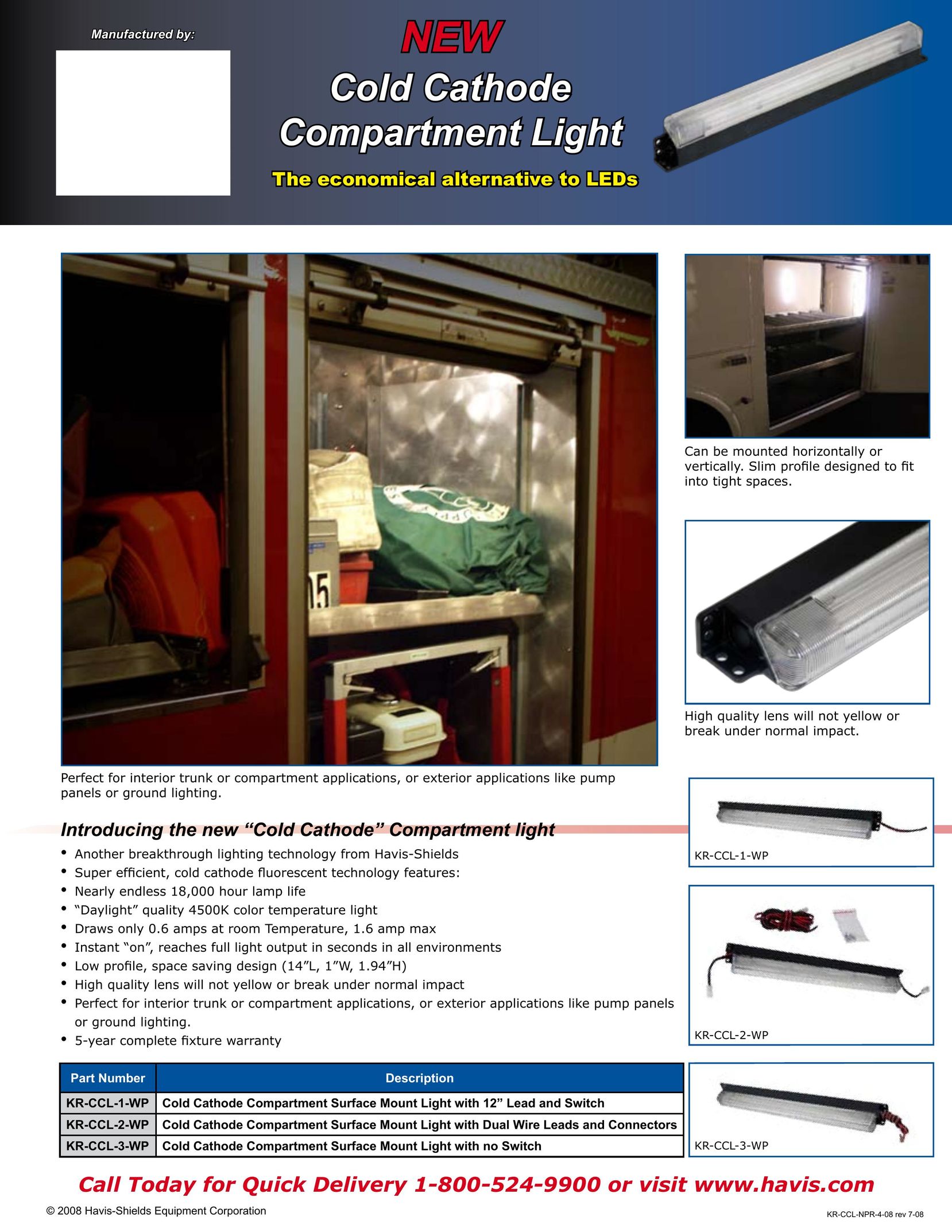 Havis-Shields KR-CCL-2-WP Indoor Furnishings User Manual