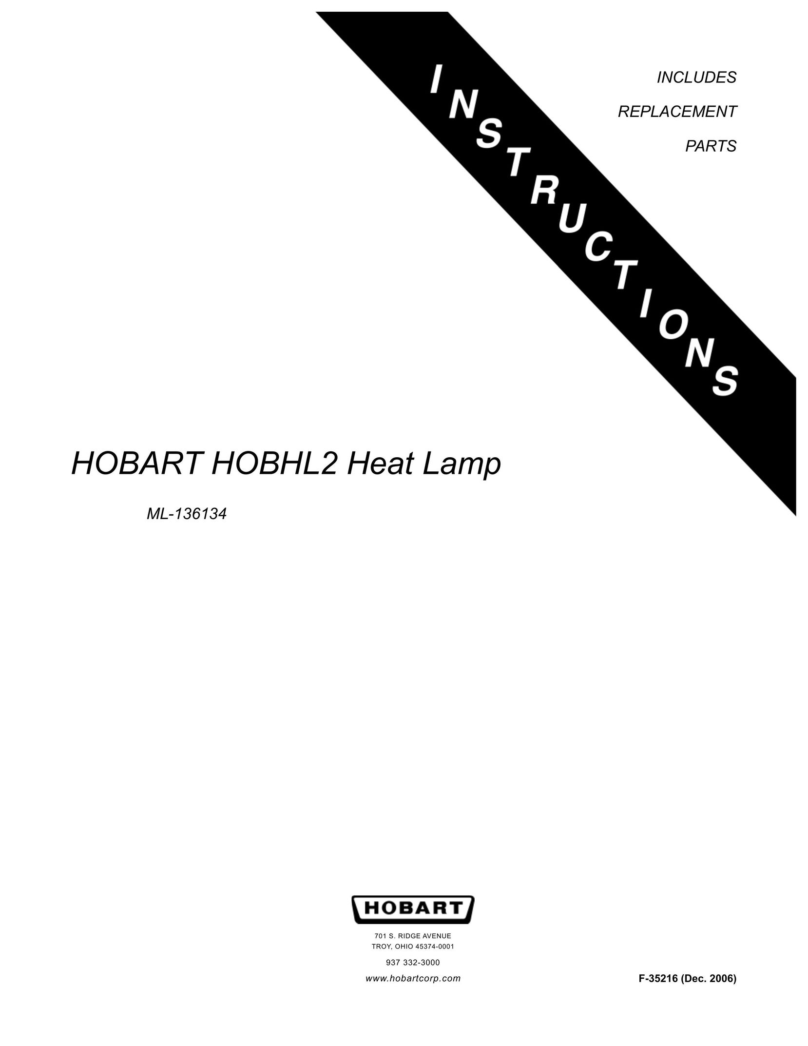 Hobart ML-136134 Indoor Furnishings User Manual