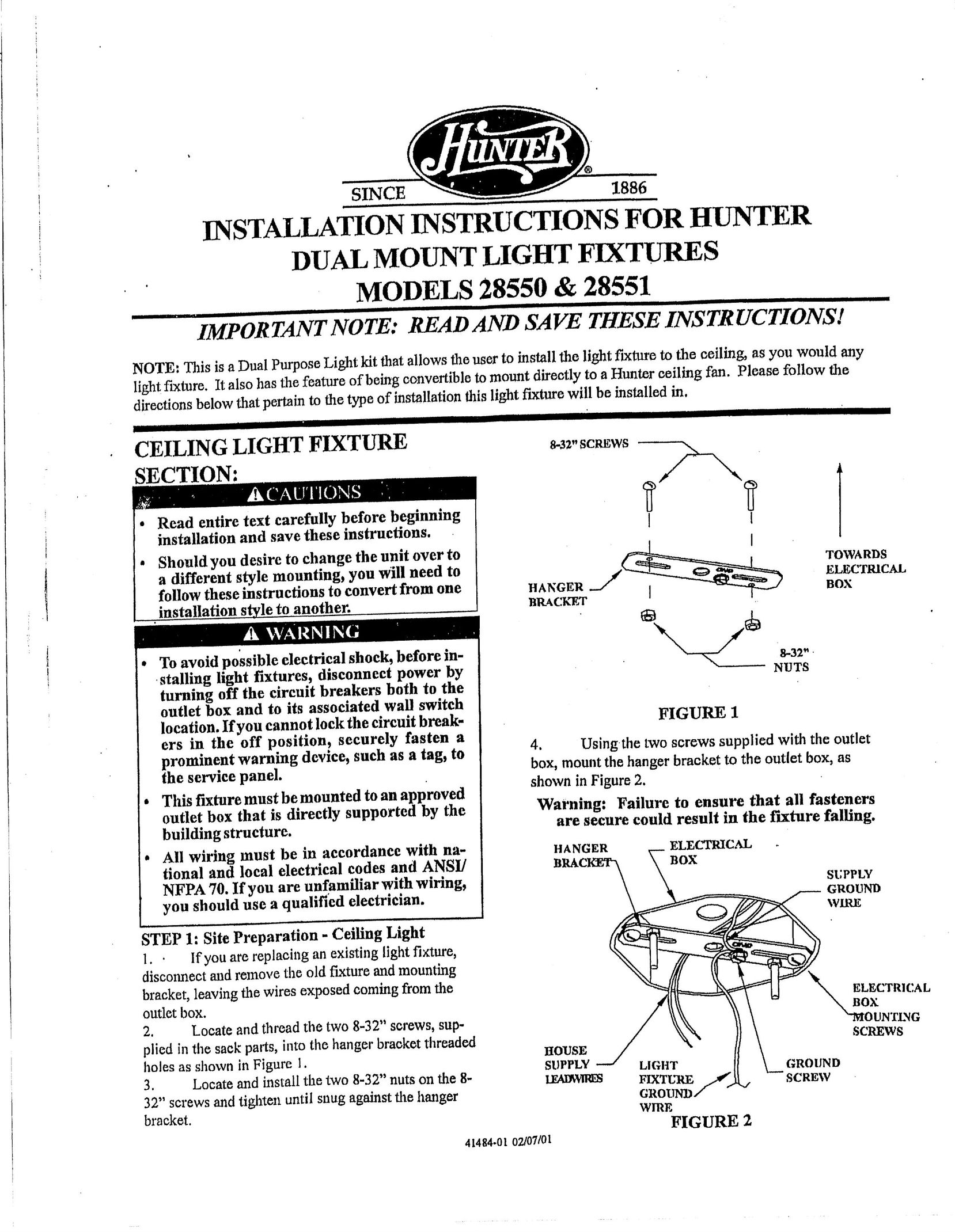 Hunter Fan 28551 Indoor Furnishings User Manual