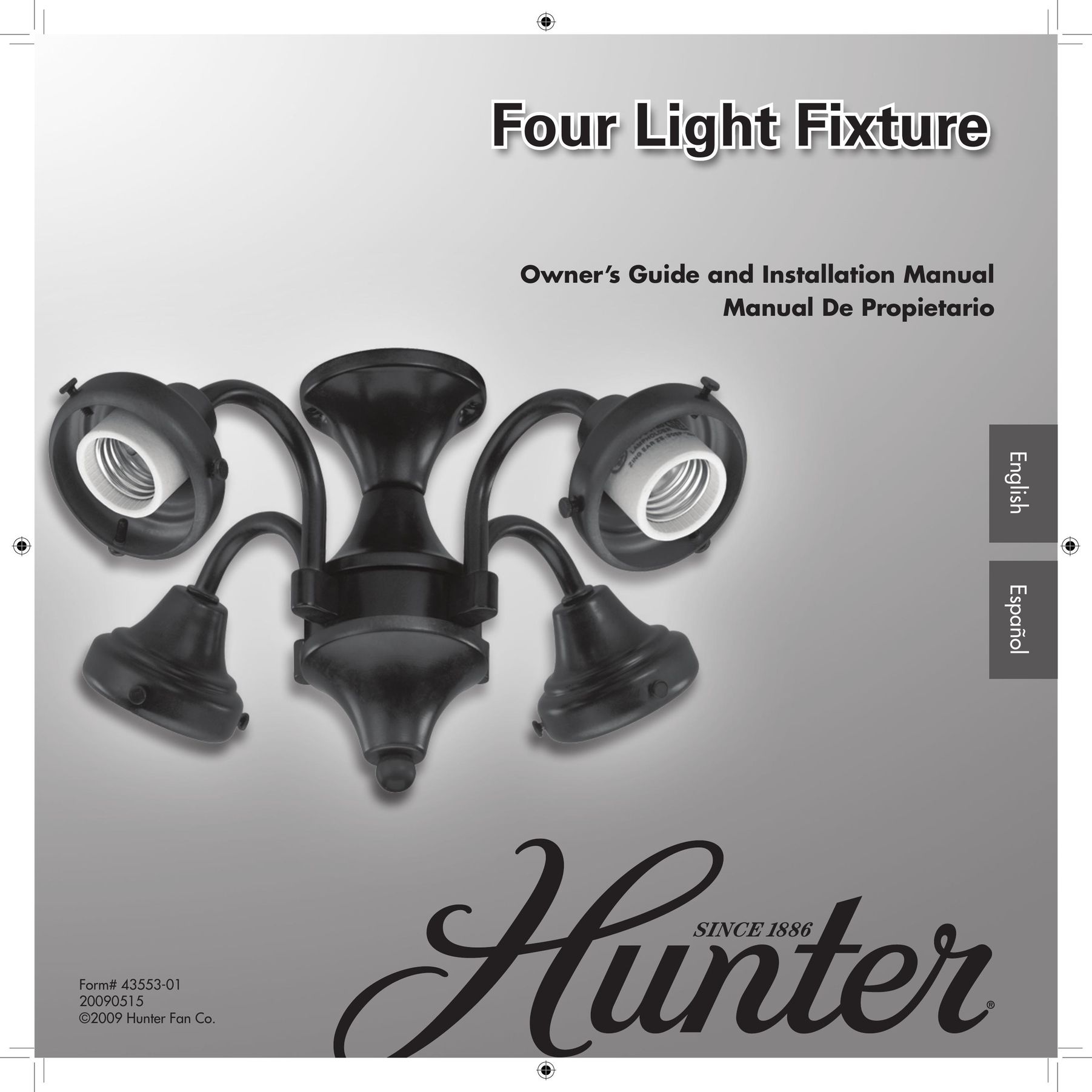 Hunter Fan 43553-01 Indoor Furnishings User Manual