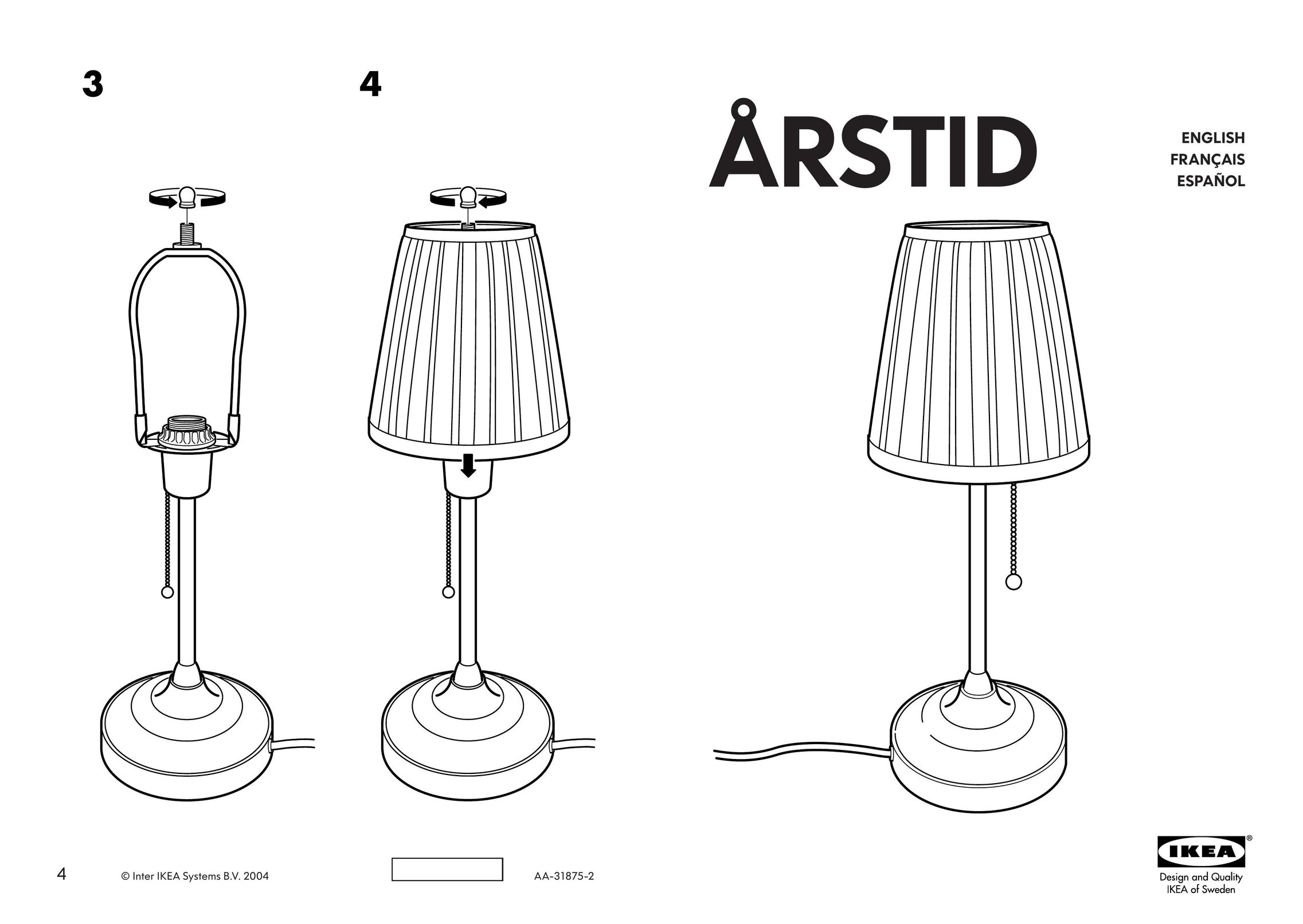 IKEA AA-31875-2 Indoor Furnishings User Manual