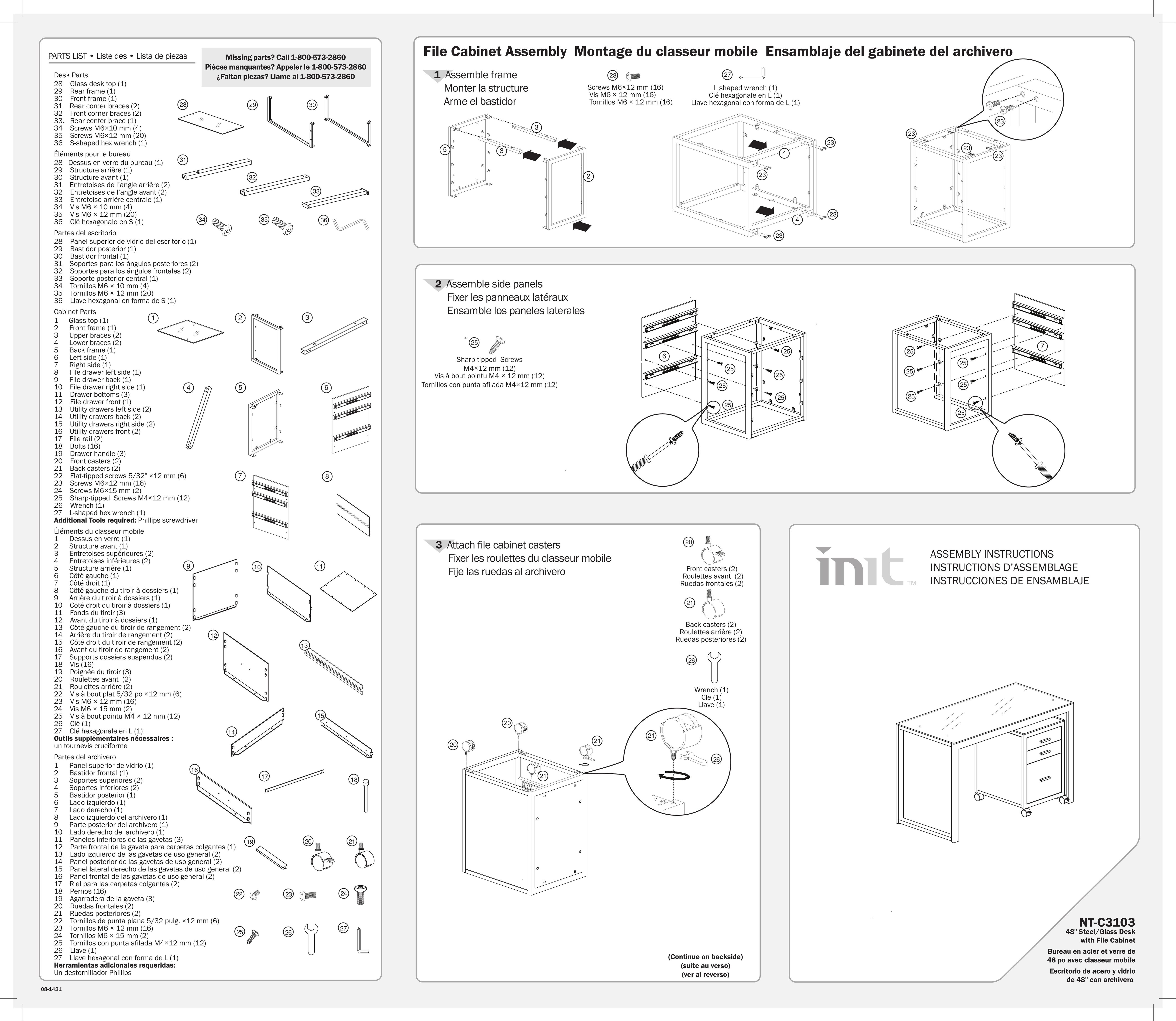 Init 08-1421 Indoor Furnishings User Manual