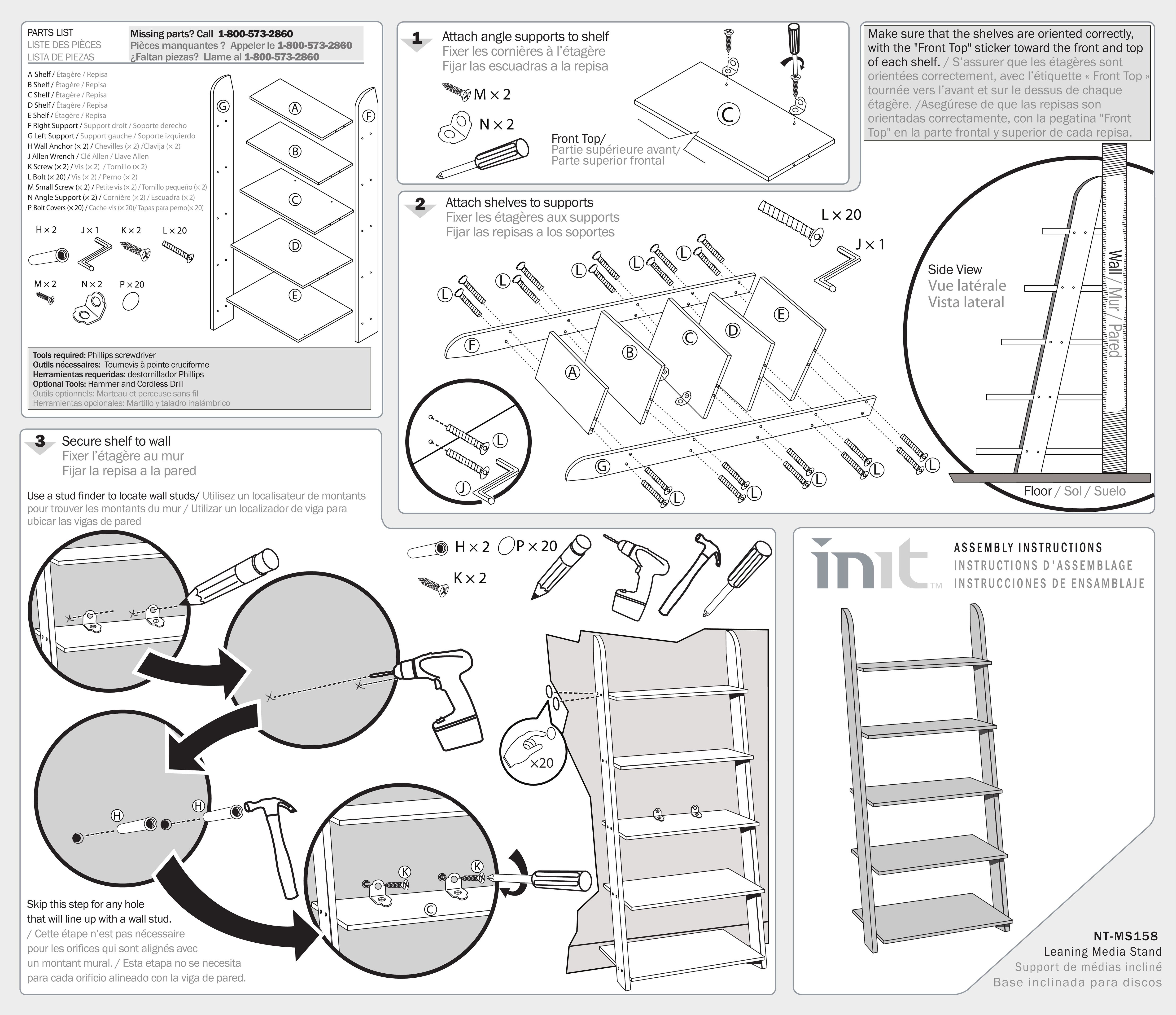 Init NT-MS158 Indoor Furnishings User Manual