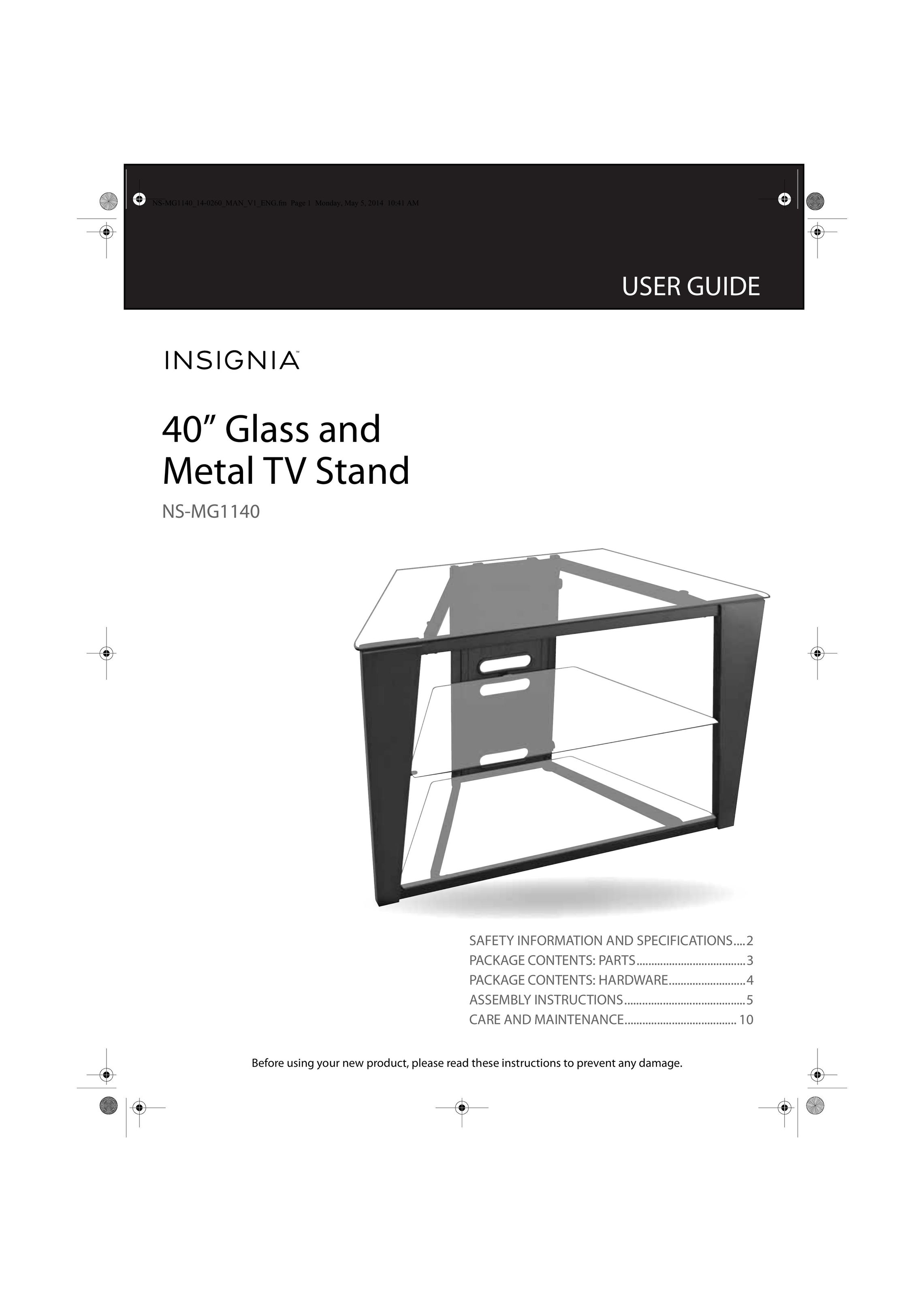 Insignia NS-MG1140 Indoor Furnishings User Manual