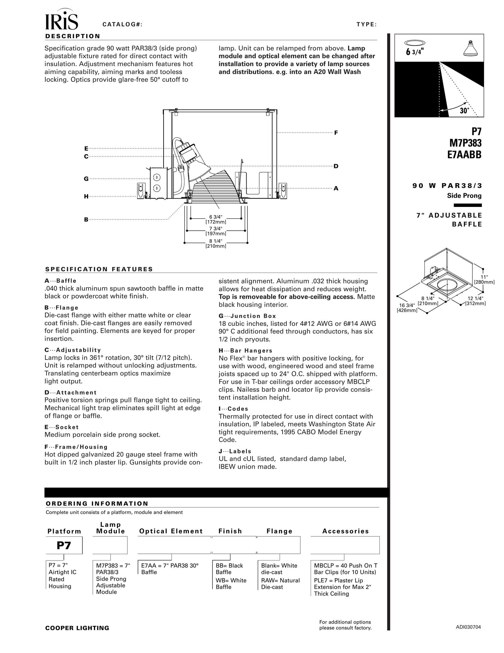 IRIS M7P383 Indoor Furnishings User Manual
