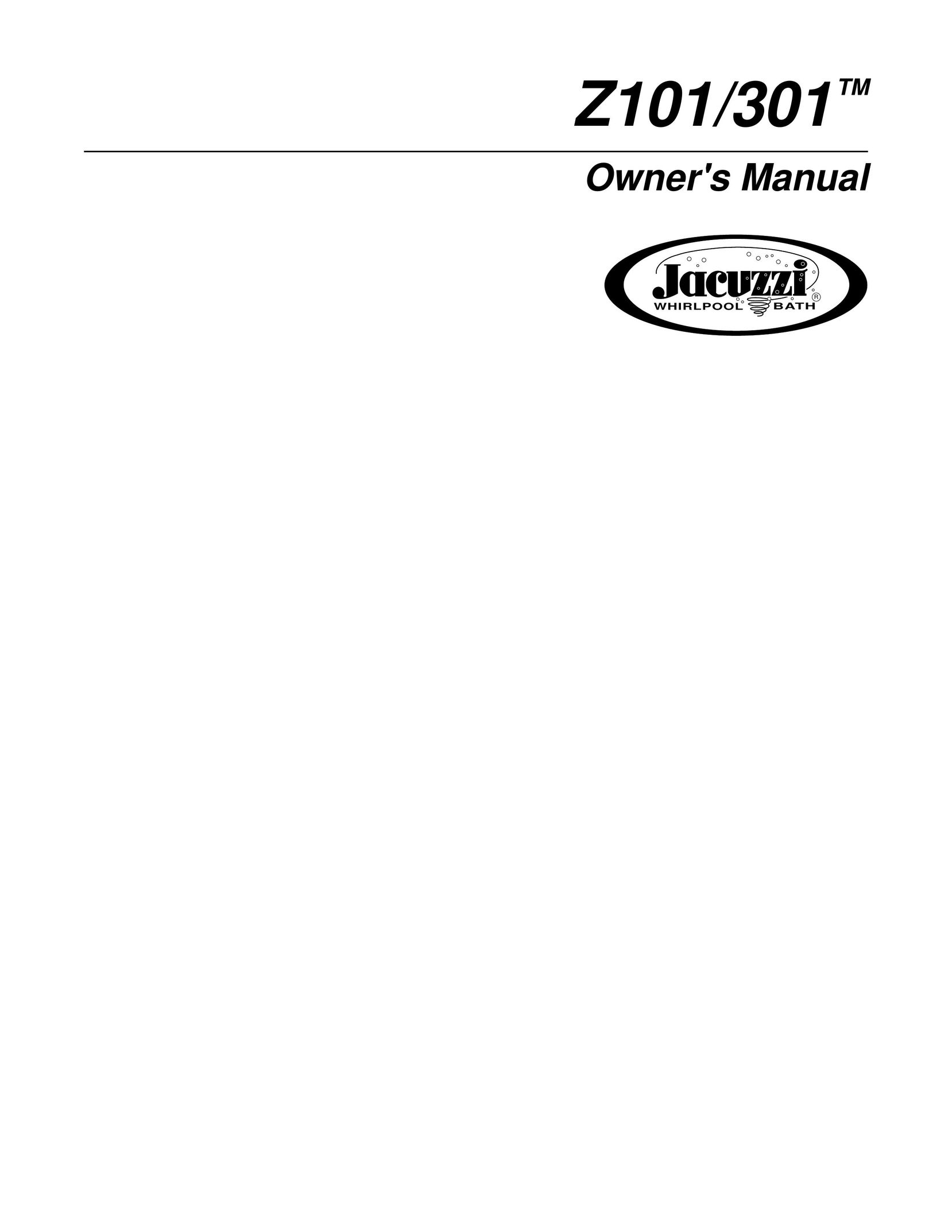 Jacuzzi Z101 Indoor Furnishings User Manual
