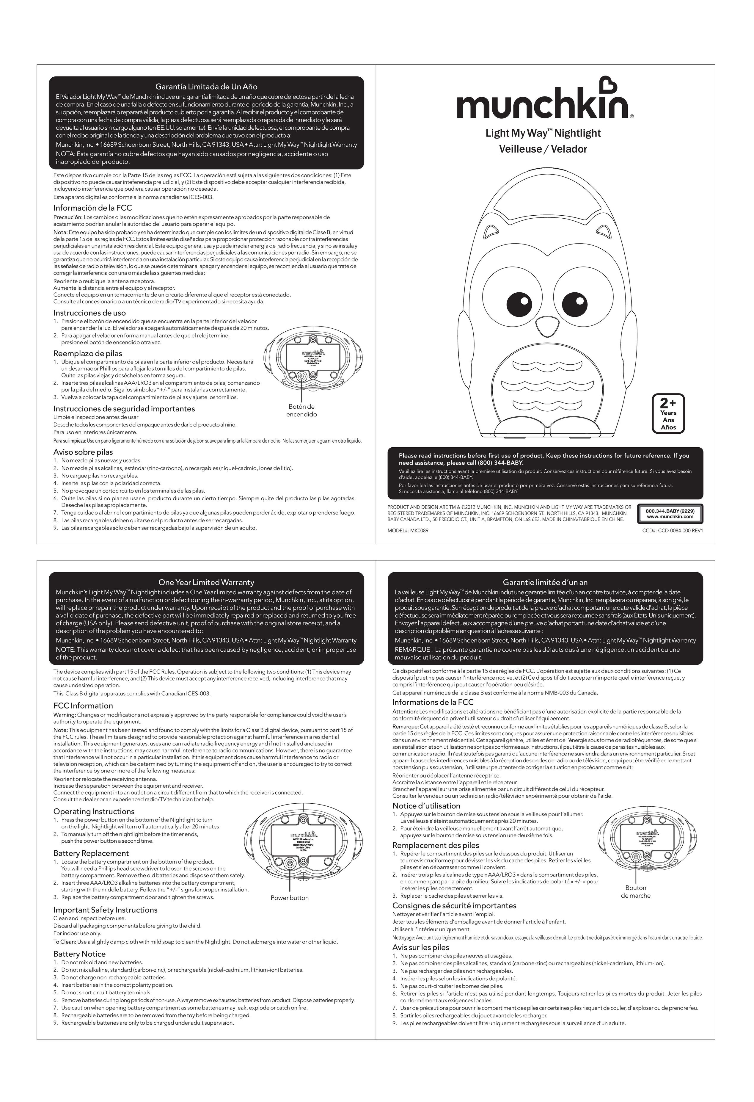 Munchkin MK0089 Indoor Furnishings User Manual