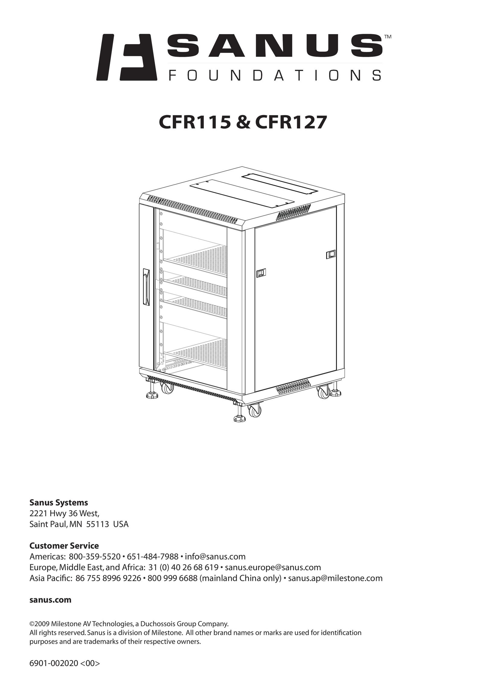Sanus Systems CFR127 Indoor Furnishings User Manual