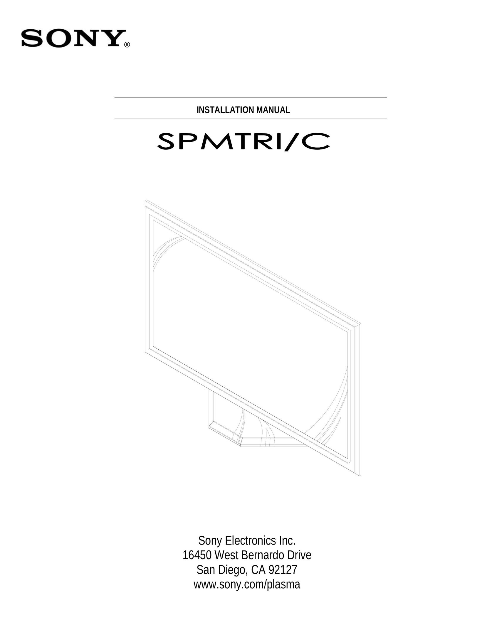 Sony SPM-TRI/C Indoor Furnishings User Manual
