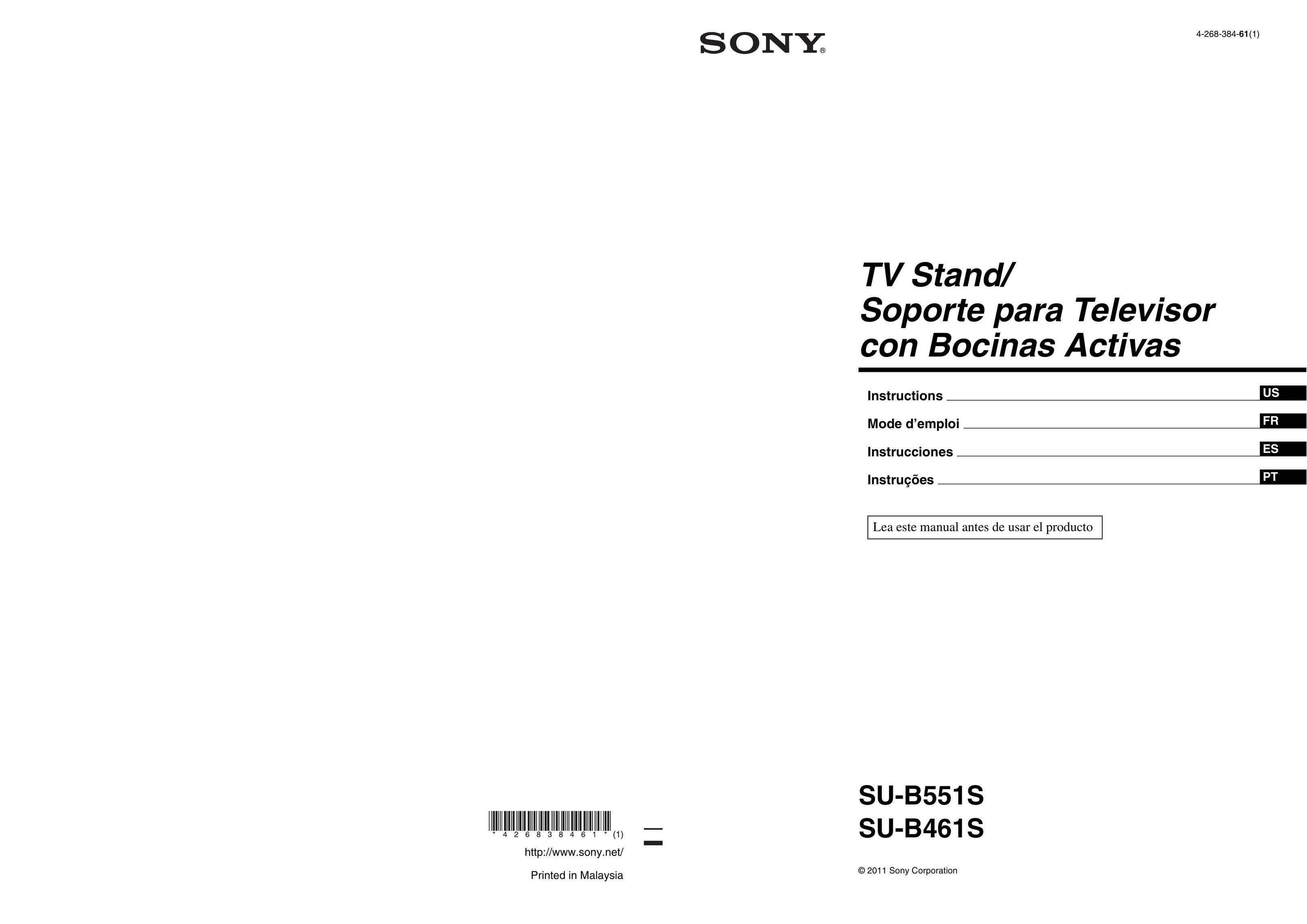 Sony SU-B461S Indoor Furnishings User Manual