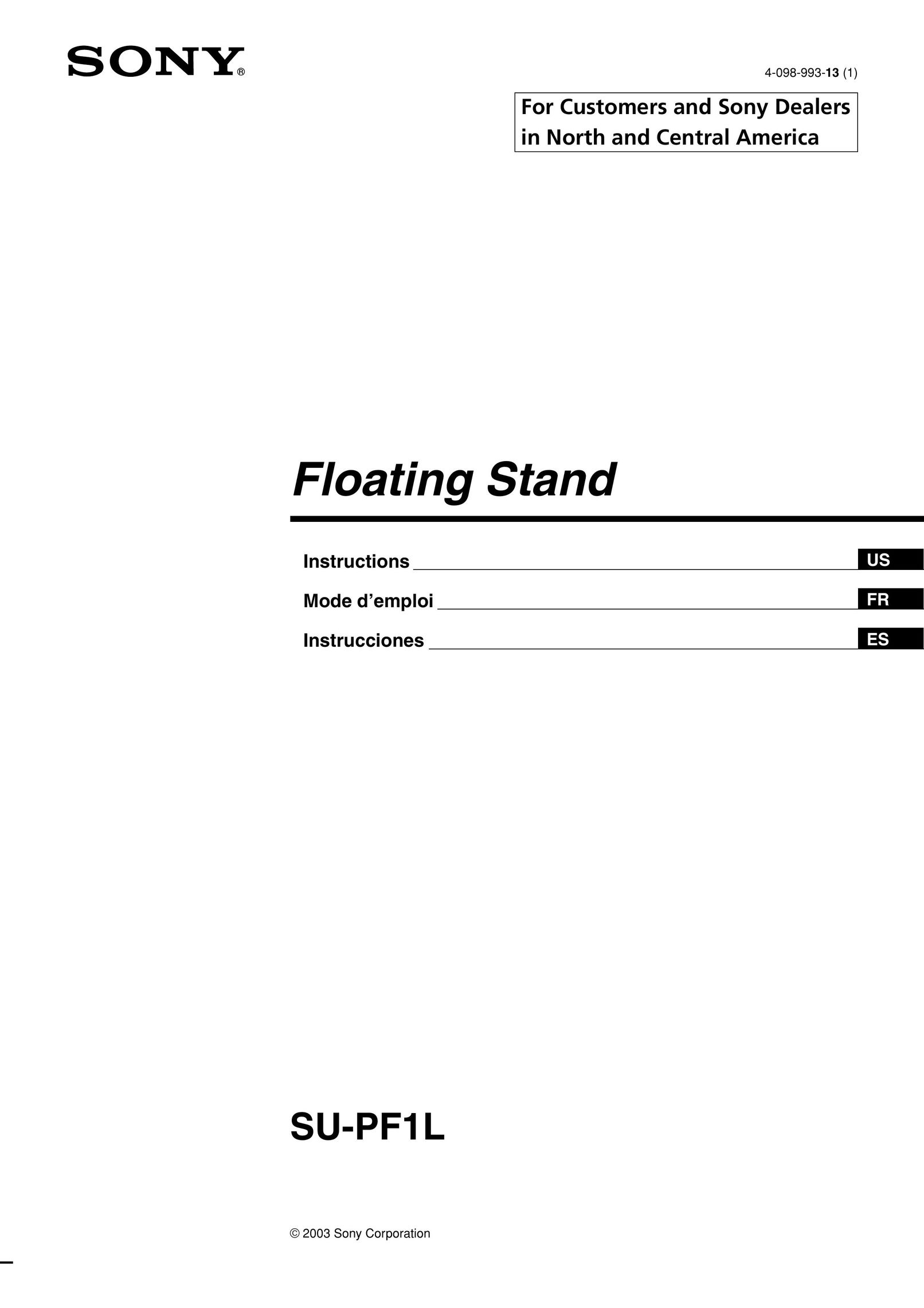 Sony SU-PF1L Indoor Furnishings User Manual