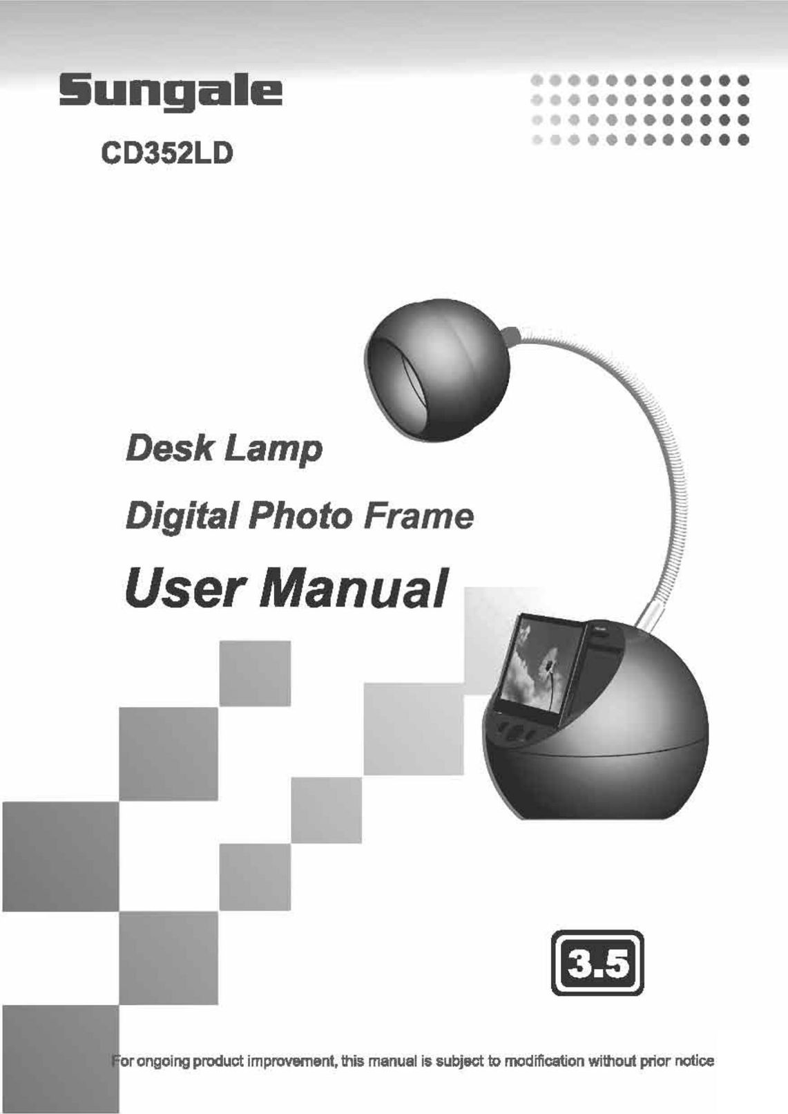 Sungale CD352LD Indoor Furnishings User Manual