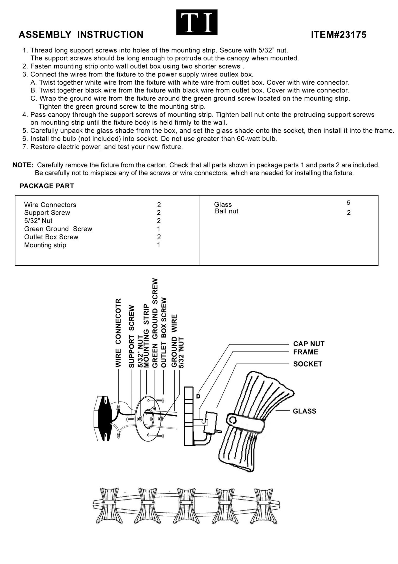 Triarch 23175 Indoor Furnishings User Manual