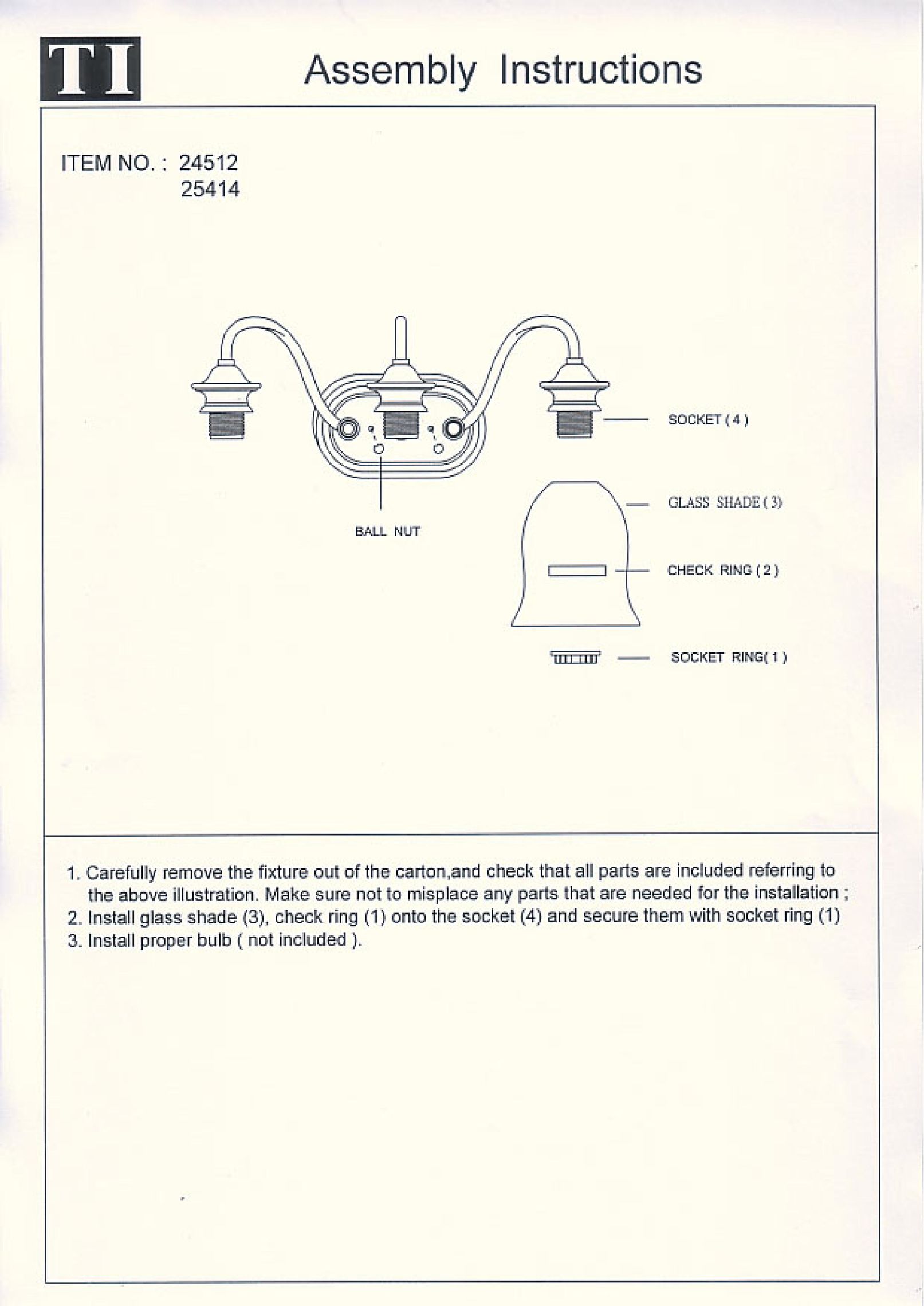 Triarch 24512 Indoor Furnishings User Manual