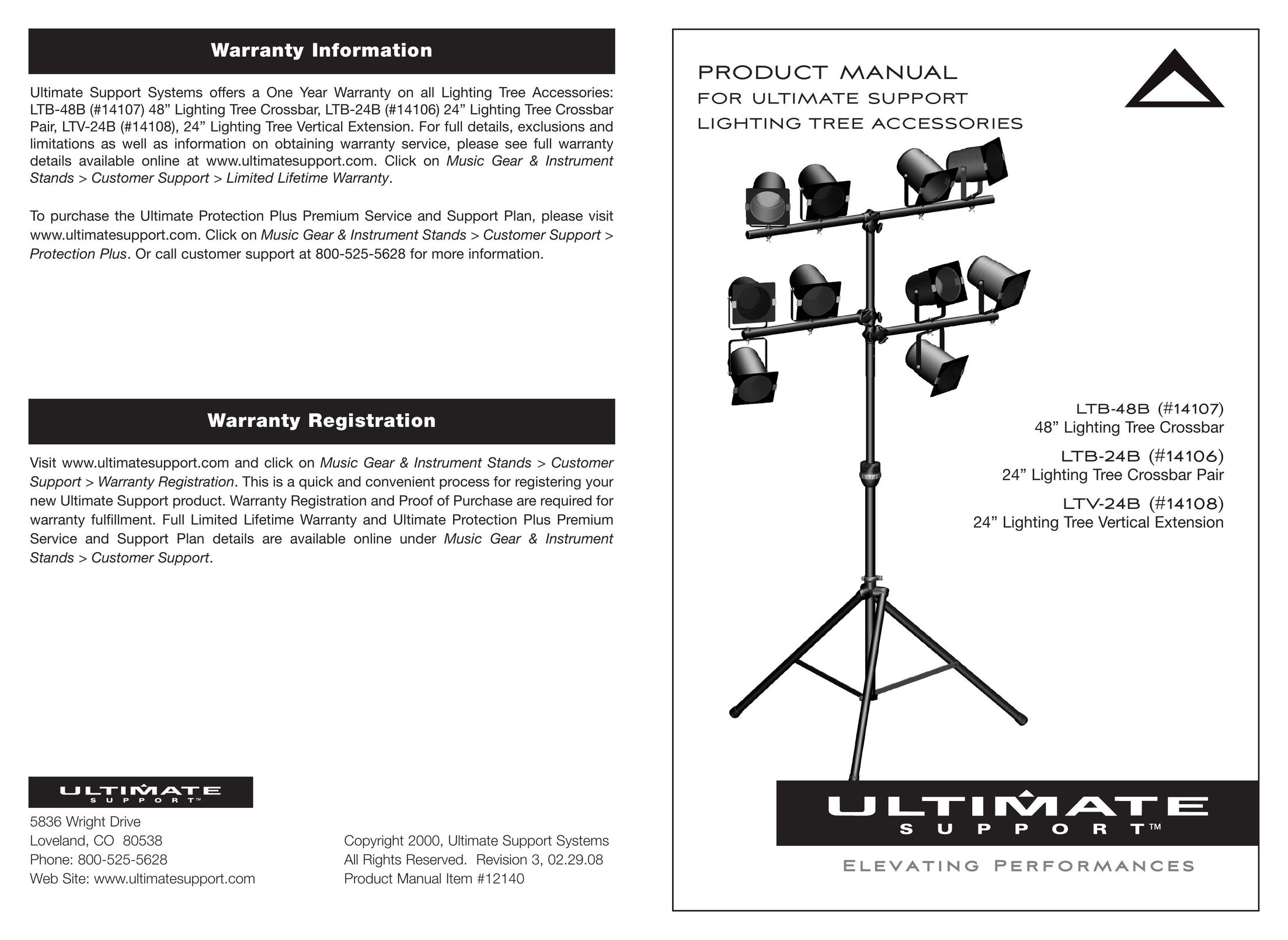 Ultimate Support Systems LTB-24B Indoor Furnishings User Manual