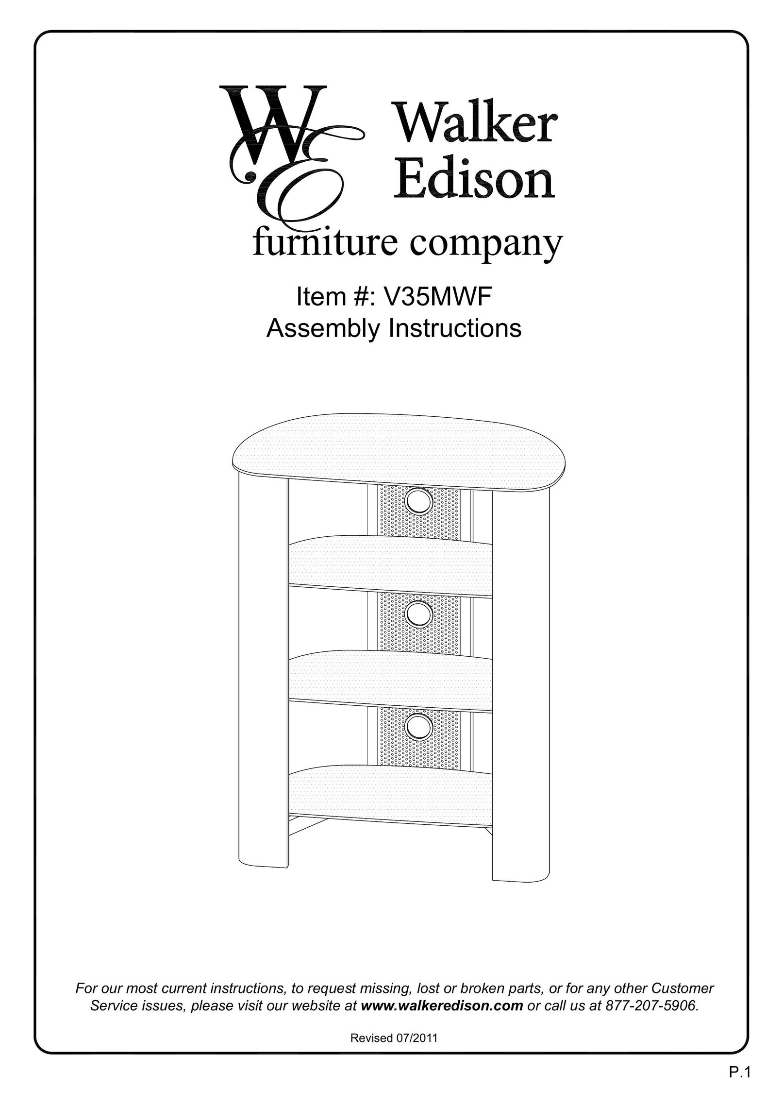 Walker V35MWF Indoor Furnishings User Manual