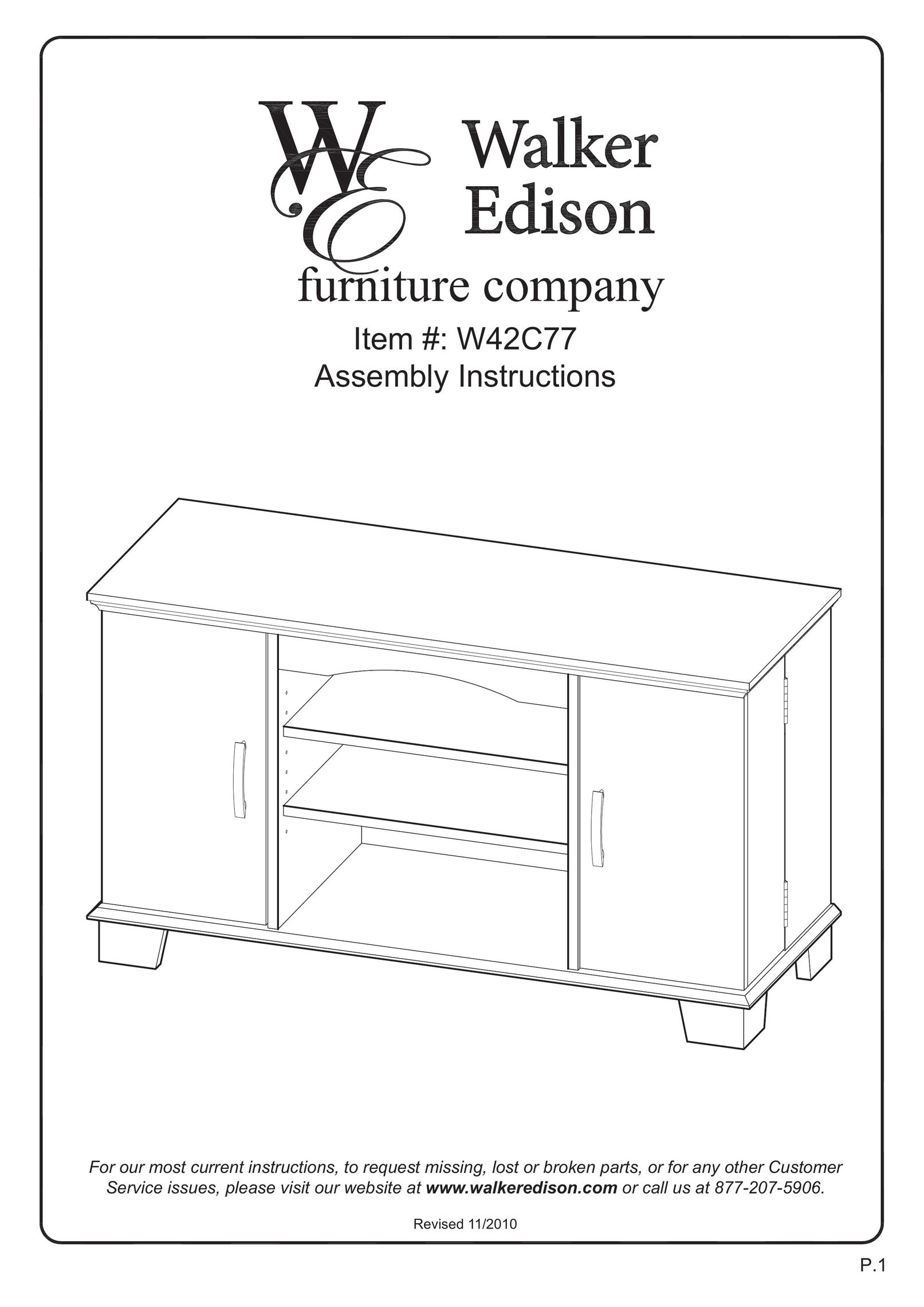 Walker W42C77BL Indoor Furnishings User Manual