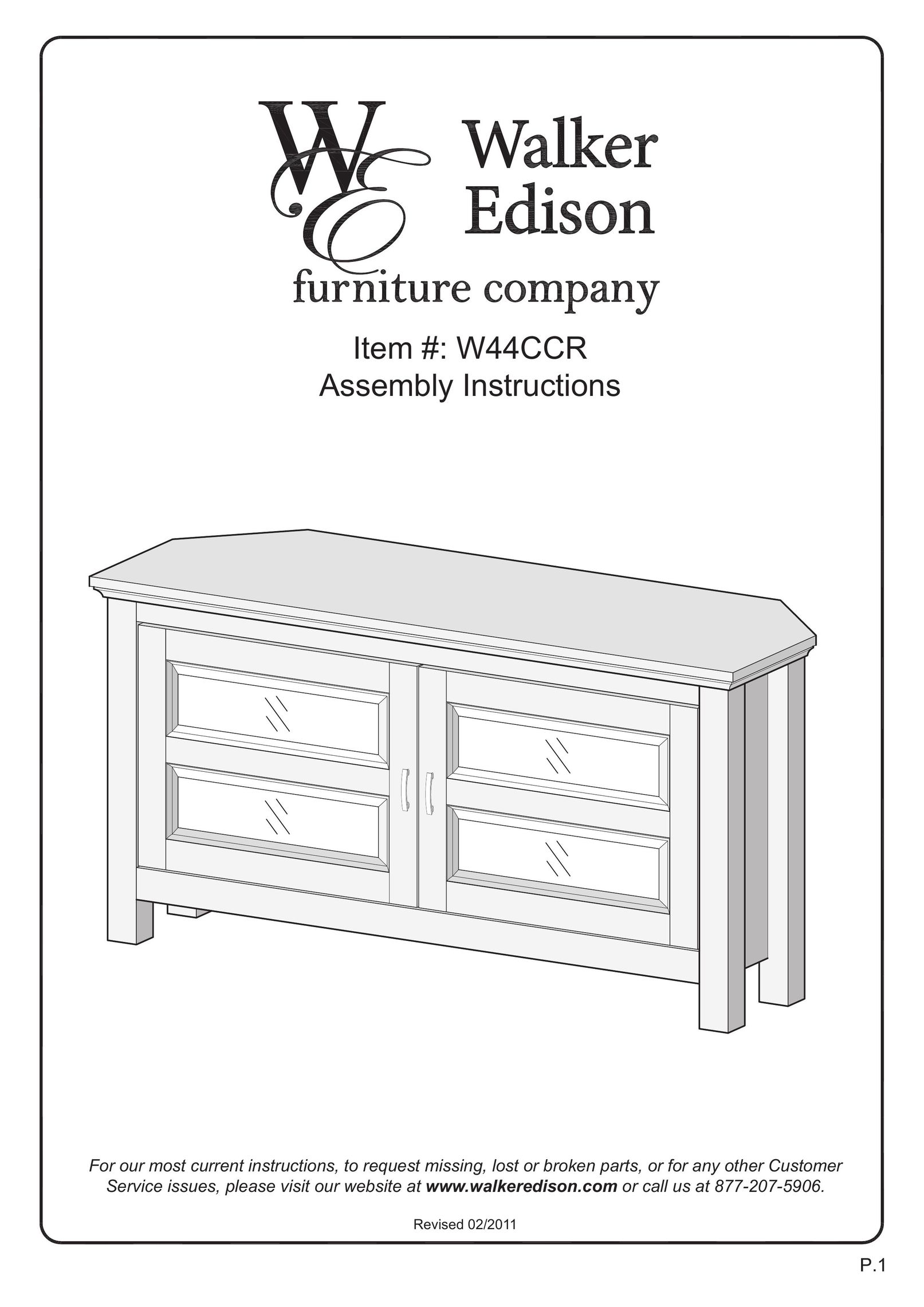Walker W44CCRBL Indoor Furnishings User Manual