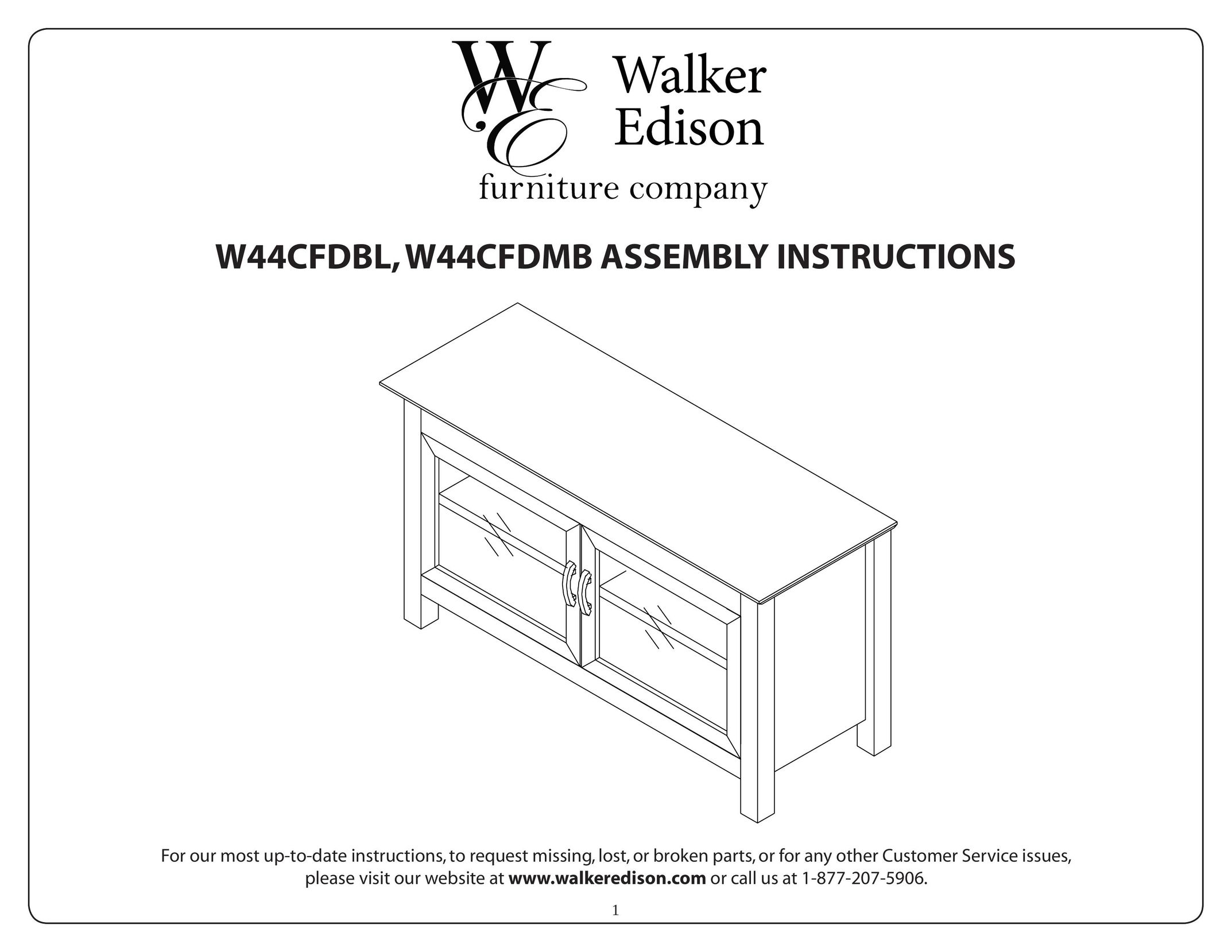 Walker W44CFDBL Indoor Furnishings User Manual
