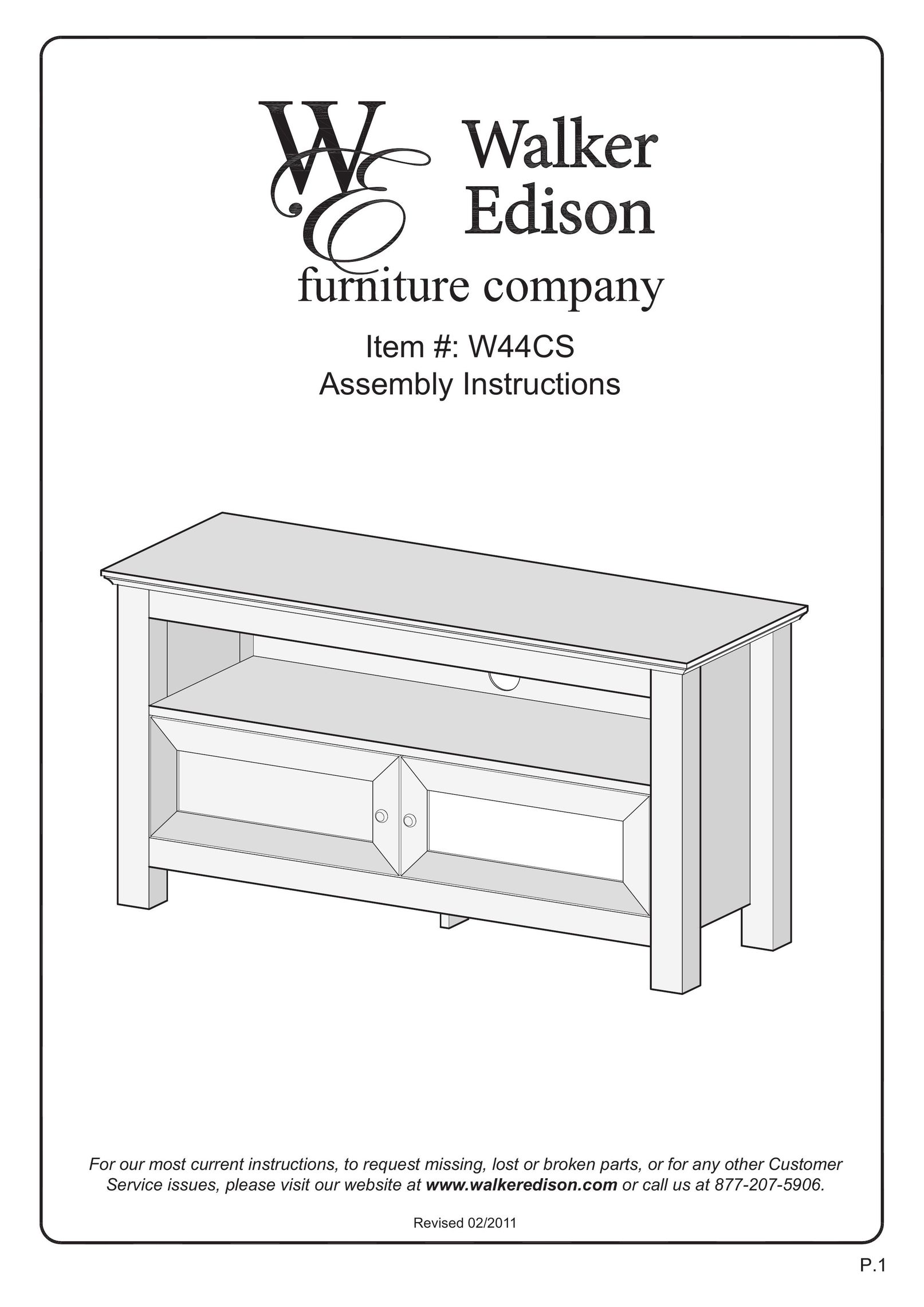 Walker W44CSBL Indoor Furnishings User Manual