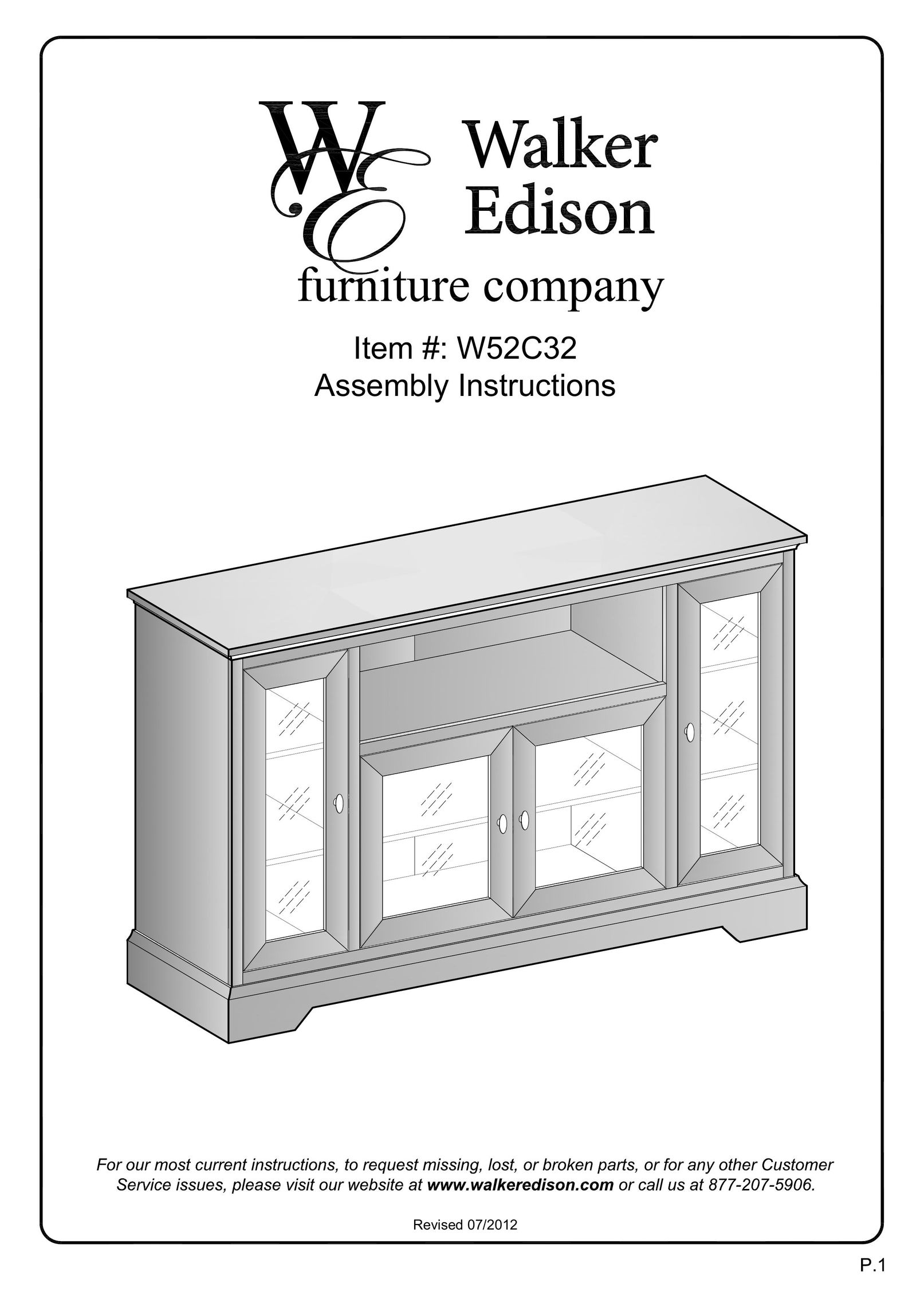 Walker W52C32BL Indoor Furnishings User Manual
